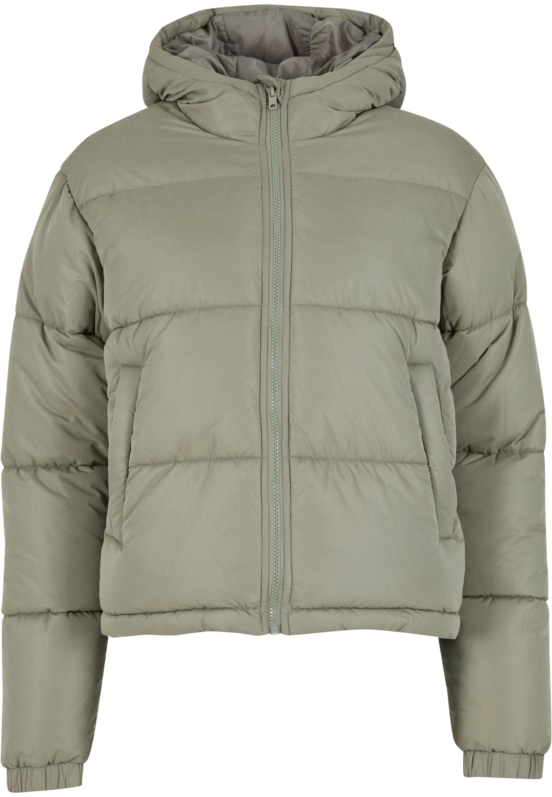 URBAN CLASSICS Winterjacke "Urban Classics Ladies Peached Puffer Jacket Wit günstig online kaufen