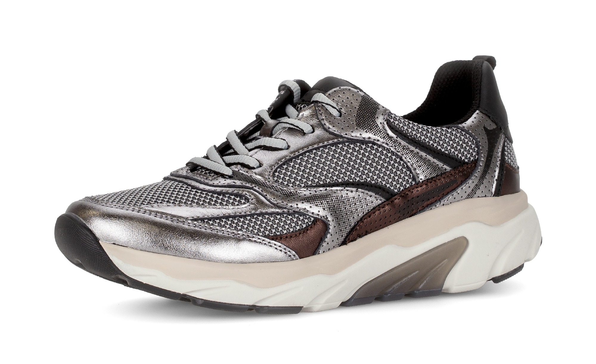 Gabor Rollingsoft Keilsneaker, Freizeitschuh, Halbschuh, Schnürschuh mit he günstig online kaufen
