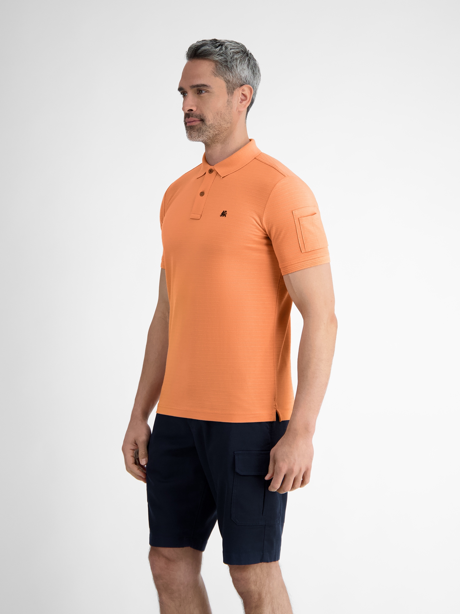 LERROS Poloshirt »LERROS Herren Poloshirt, tonal gestreift«