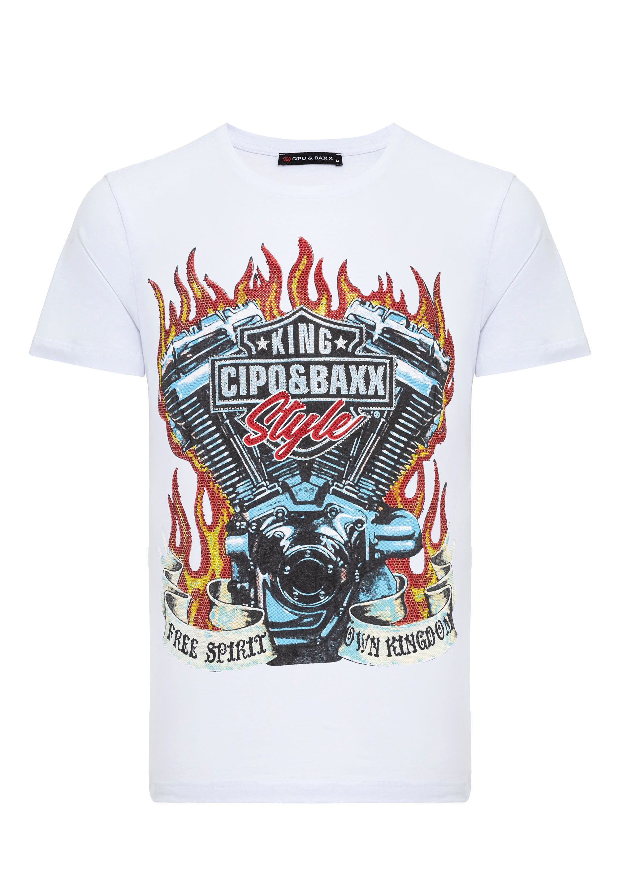 Cipo & Baxx T-Shirt »T-Shirt«, mit markantem Print