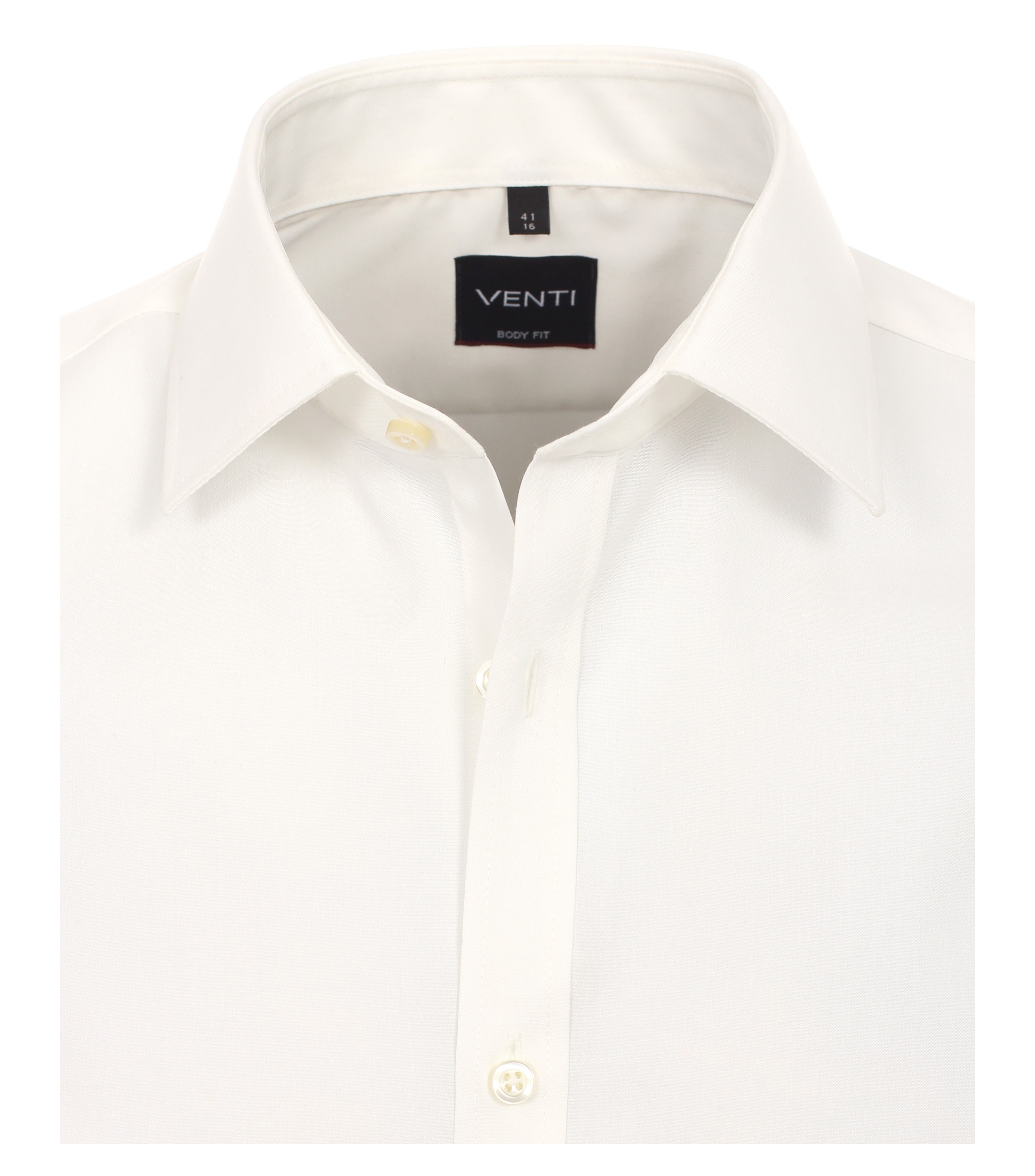 VENTI Businesshemd uni White/Beige 38 2