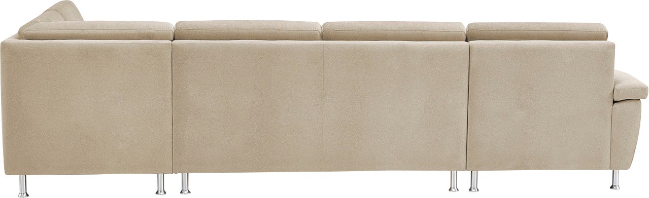 CALIZZA INTERIORS Wohnlandschaft »Onyx U-Form«, (3 St.), wahlweise mit Bettfunktion und Bettkasten