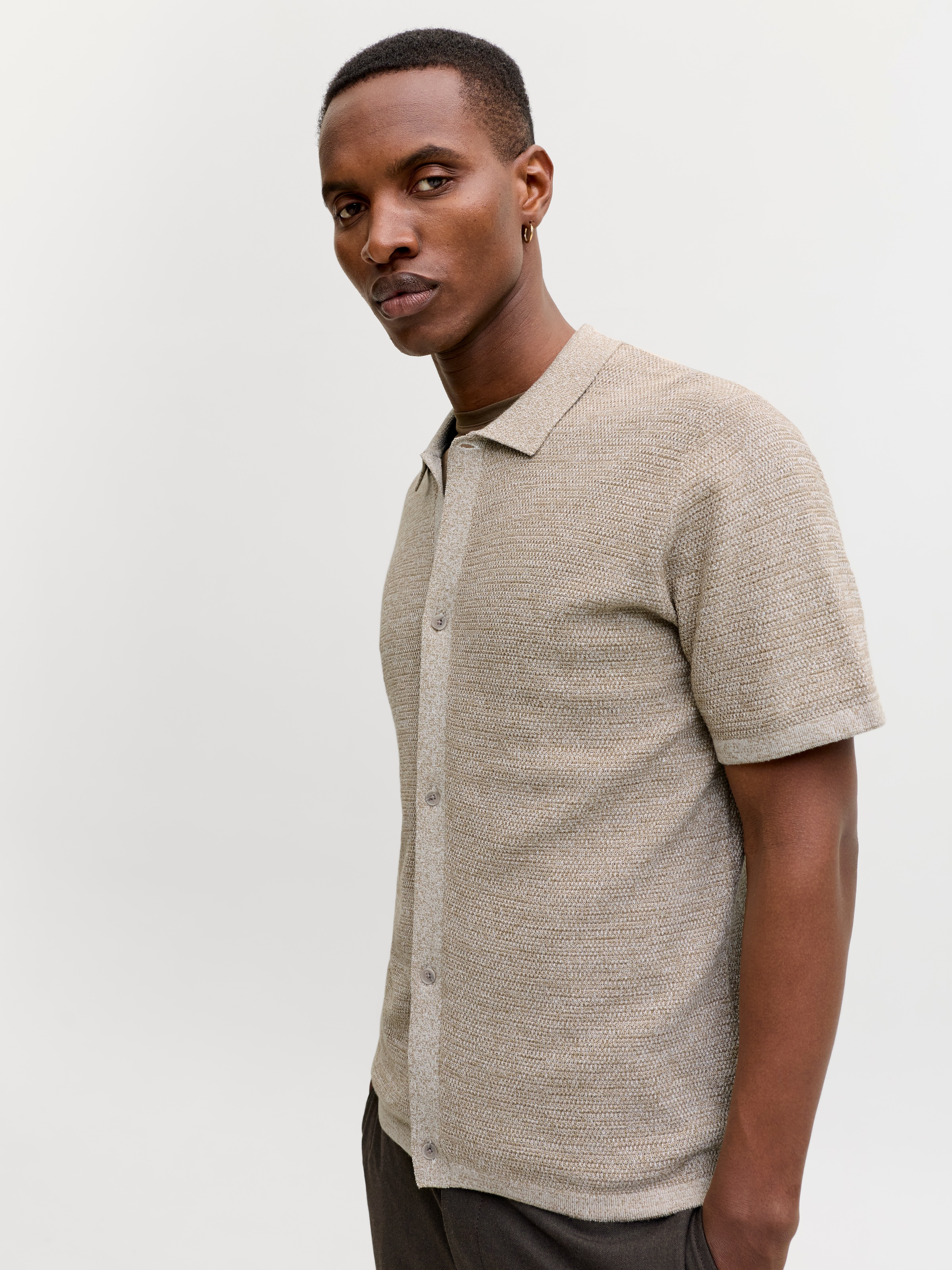 Jack & Jones Strickpullover "JJEGEORGE KNIT SHIRT SS SN" mit Polokragen günstig online kaufen