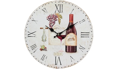 Wanduhr »Wanduhr -Wein 28cm«