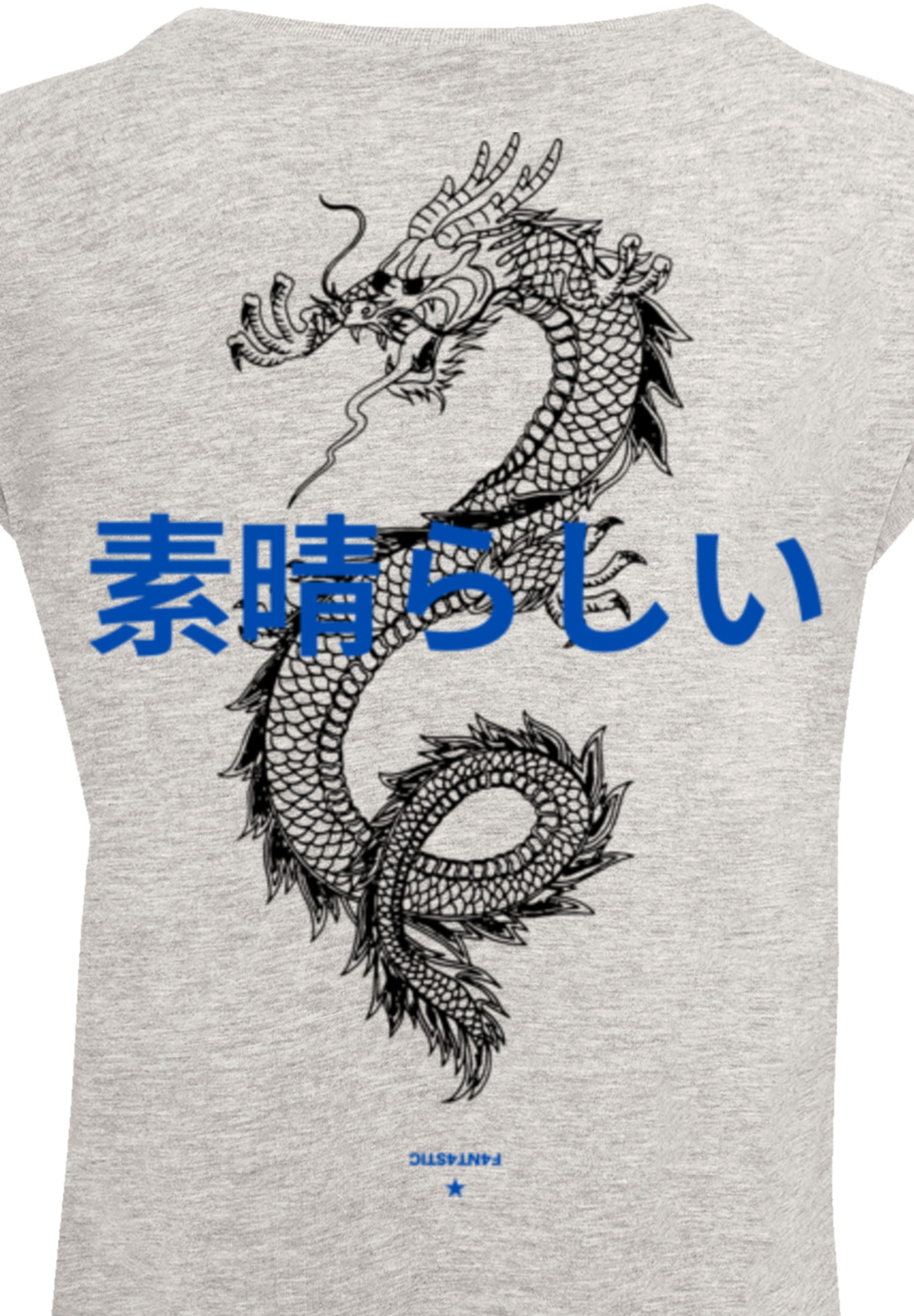 Thumbnail - F4NT4STIC T-Shirt "PLUS SIZE Dragon Drache Japan" Print