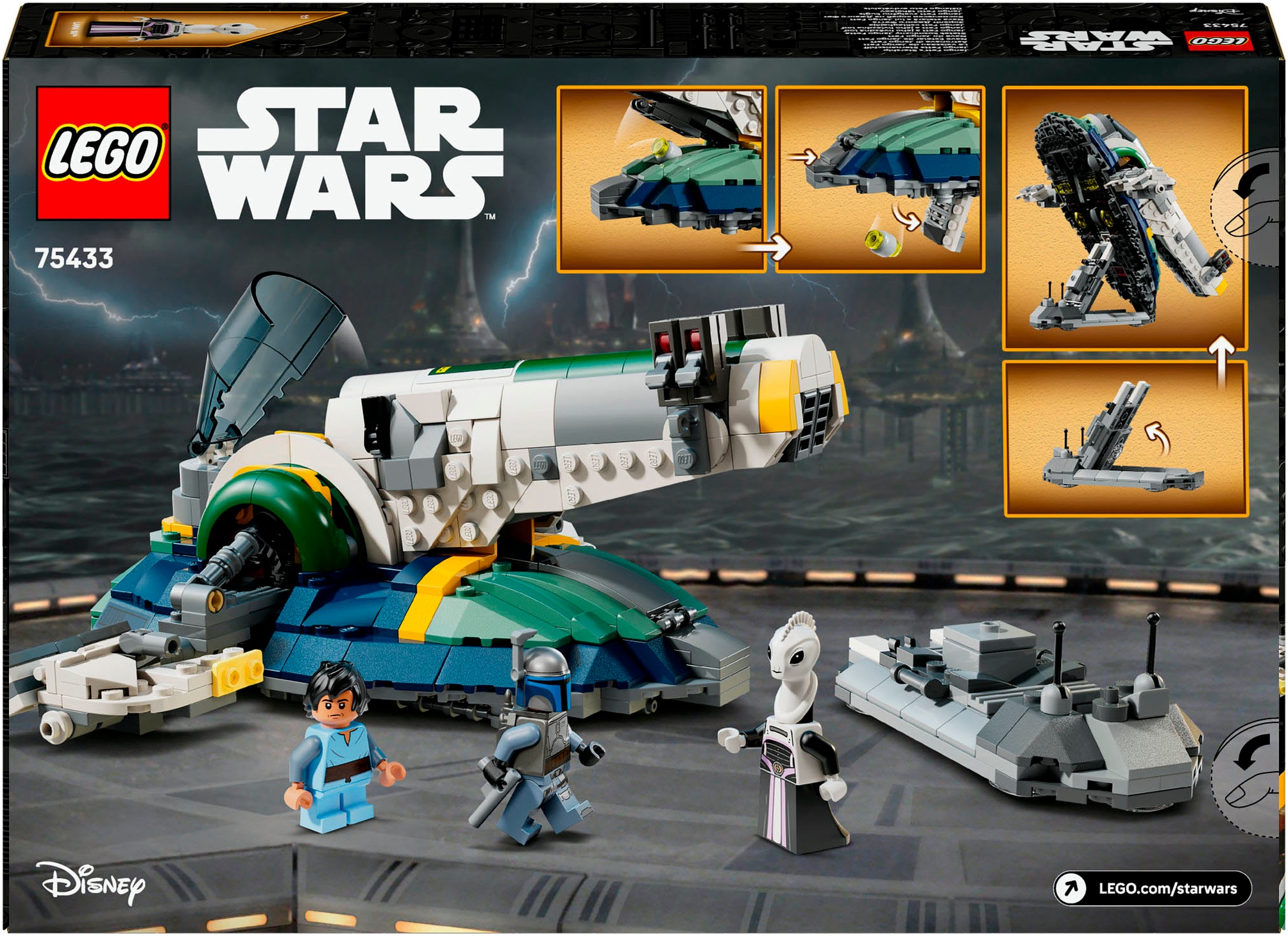 LEGO® Konstruktionsspielsteine »Jango Fetts Sternenschiff (75433), LEGO Star Wars™«, (707 St.), Made in Europe