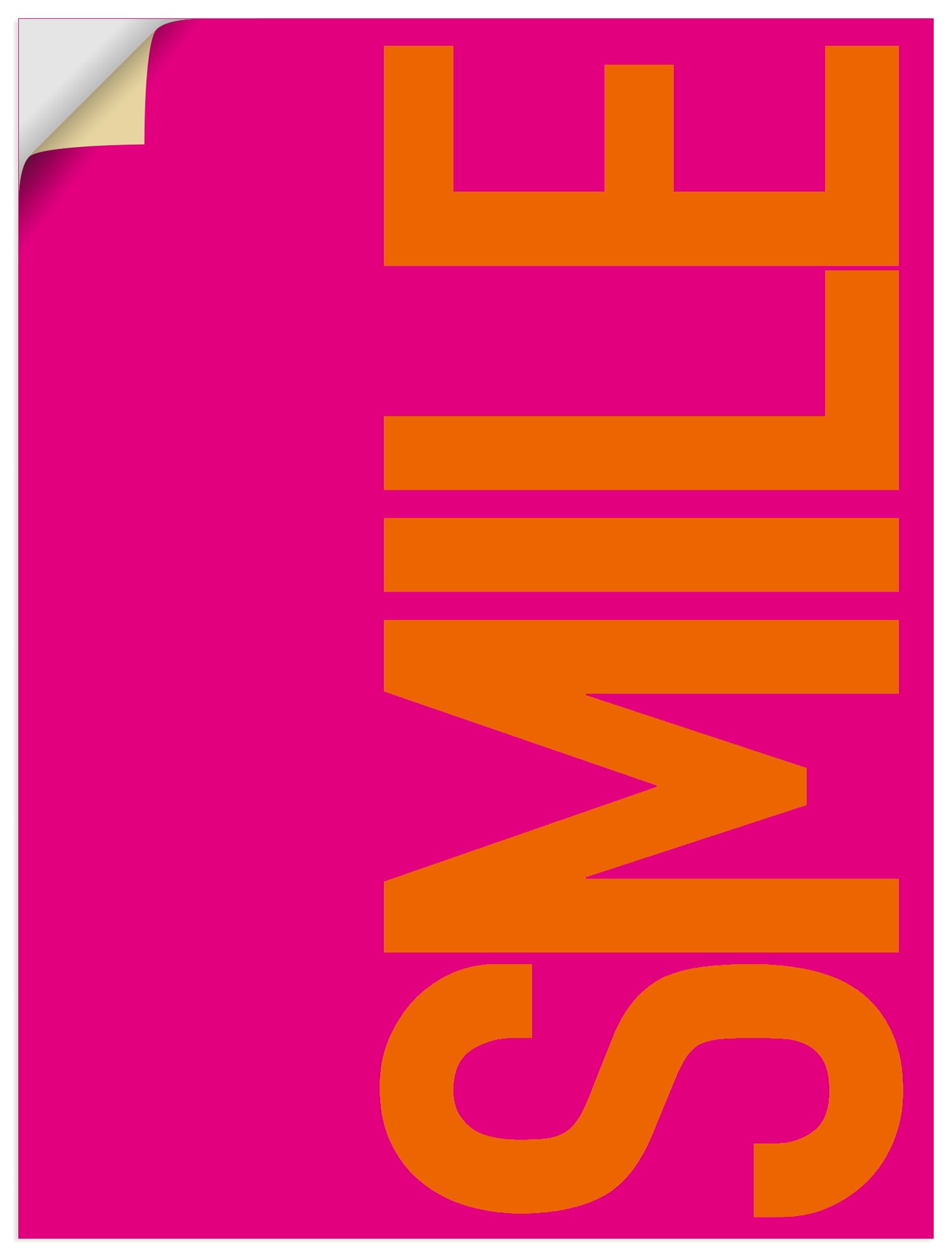Artland "Smile" Sprüche & Texte 1 Stk. tlg. als Alubild, Leinwandbild, Poster, Wandaufkleber in verschied. Größen