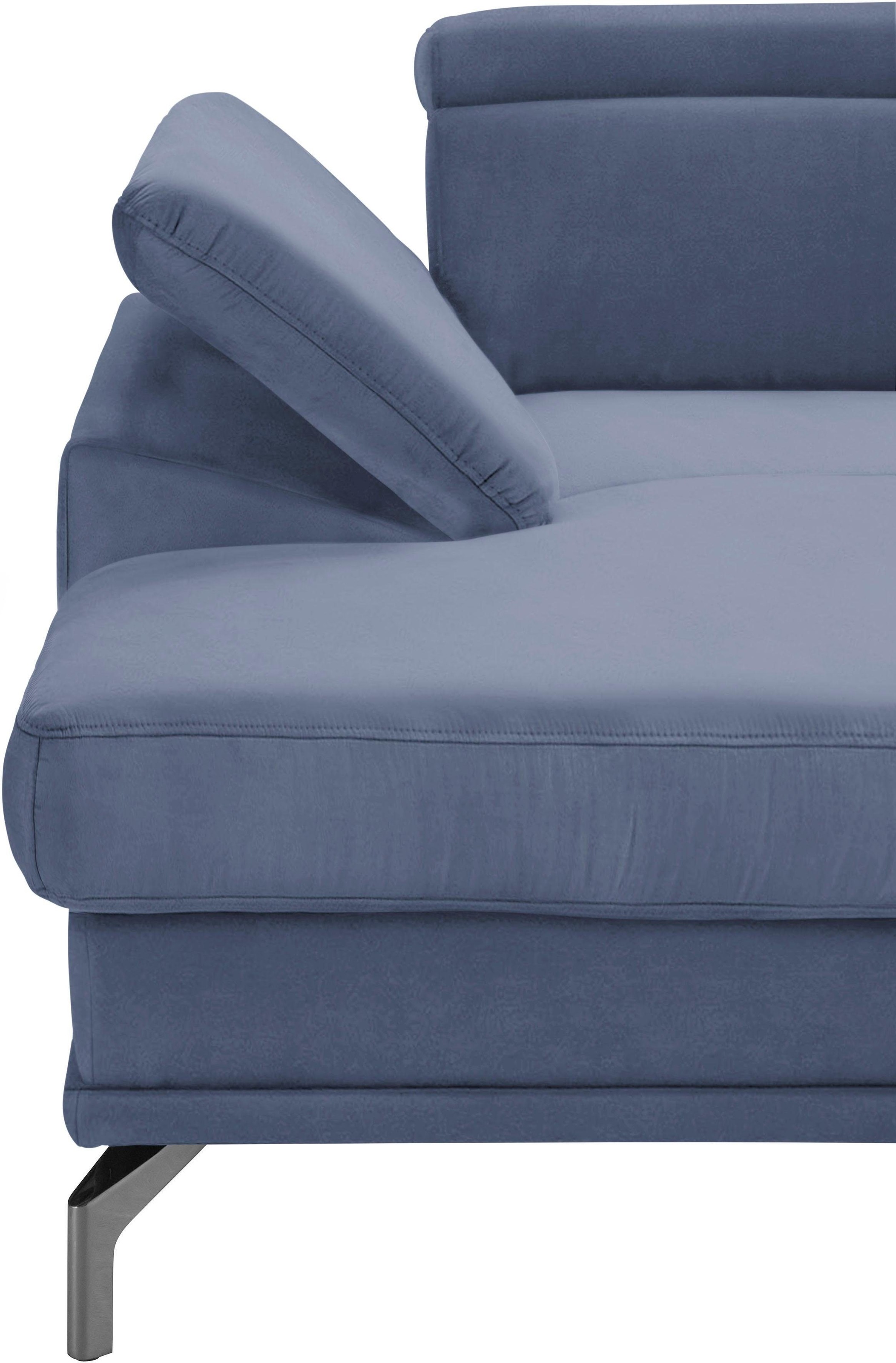 sit&more Wohnlandschaft »Scorpio U-Form«, inklusive Sitztiefenverstellung, mit Kopf- und Armteilverstellung