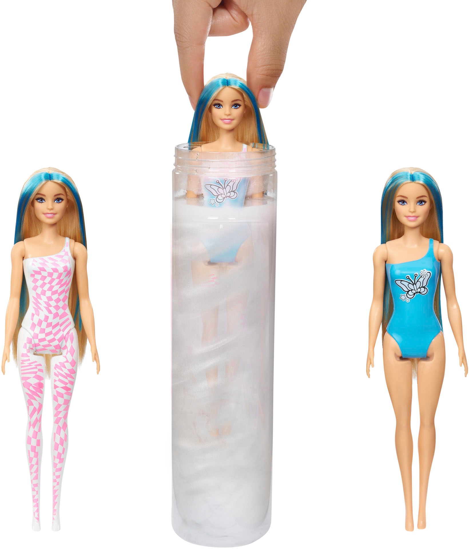 Barbie Anziehpuppe »Color Reveal, Rainbow Groovy, mit Farbwechsel«