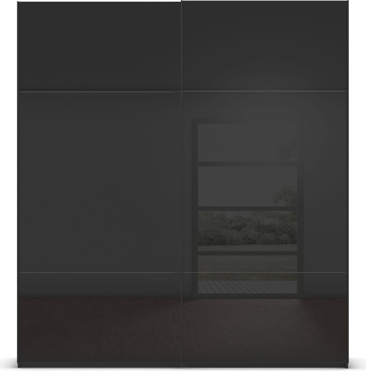 rauch Schwebetürenschrank »Kleiderschrank Schrank Garderobe Schlafzimmerschrank CONTIDO«, (in 3 verschiedenen Ausstattungen BASIC/CLASSIC/PREMIUM), aus hochwertigem Material in 6 Breiten 2 Griff-Farben MADE IN GERMANY