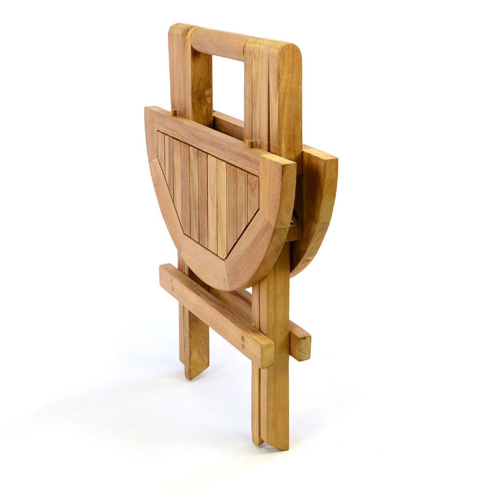 VCM Gartentisch »Beistelltisch Blumen Hocker Tisch klappbar Teak«