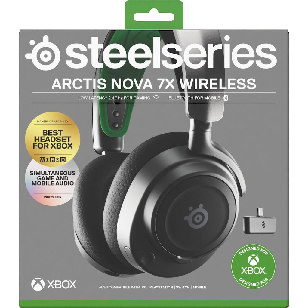 SteelSeries Gaming-Headset »Arctis Nova 7X«, Bluetooth-Wireless, Noise-Cancelling