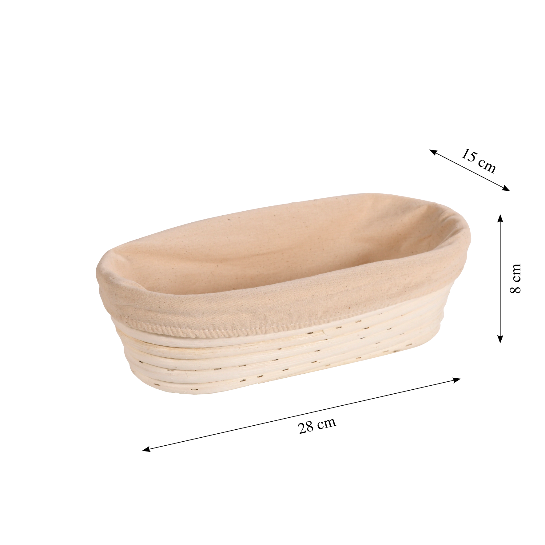 KESPER® Gärkorb »Gärkörbchen, oval, FSC® zertifiziert« Bezug abnehmbar und waschbar