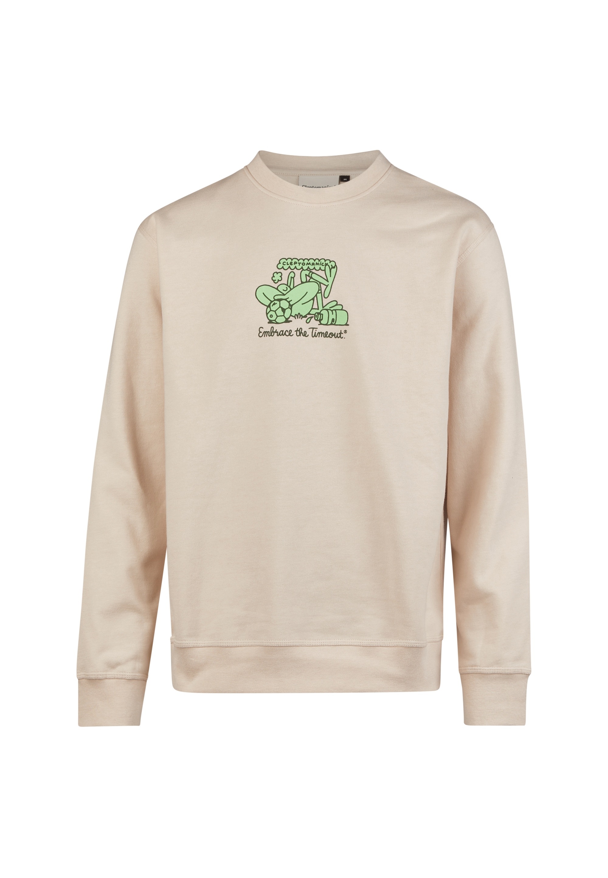 Cleptomanicx Strickpullover »Embrace Football«, mit coolem Print vorne