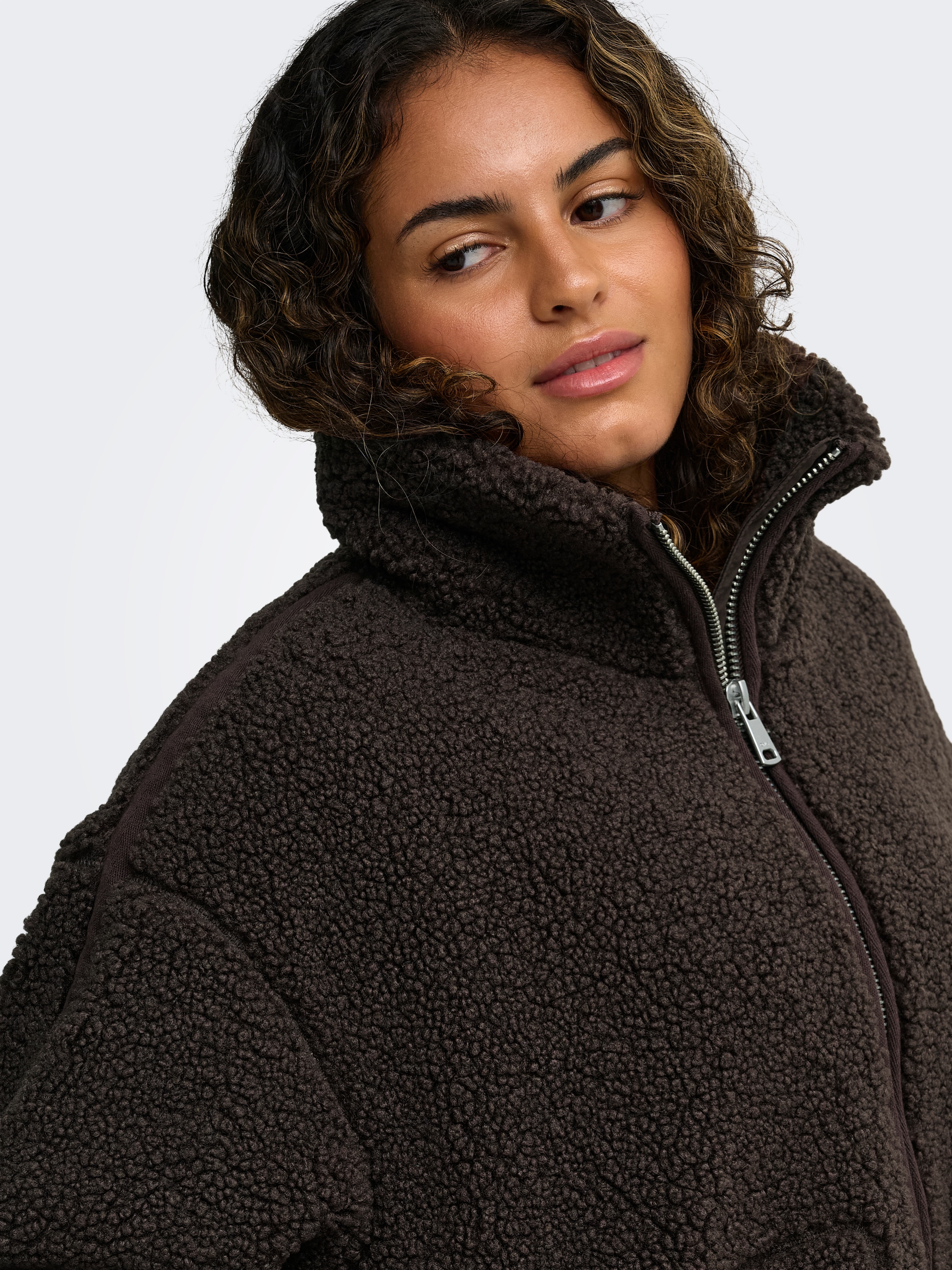 ONLY CARMAKOMA Plüschjacke »CARASPEN TEDDY JACKET OTW NOOS« Kunstfaser, Teddyplüsch