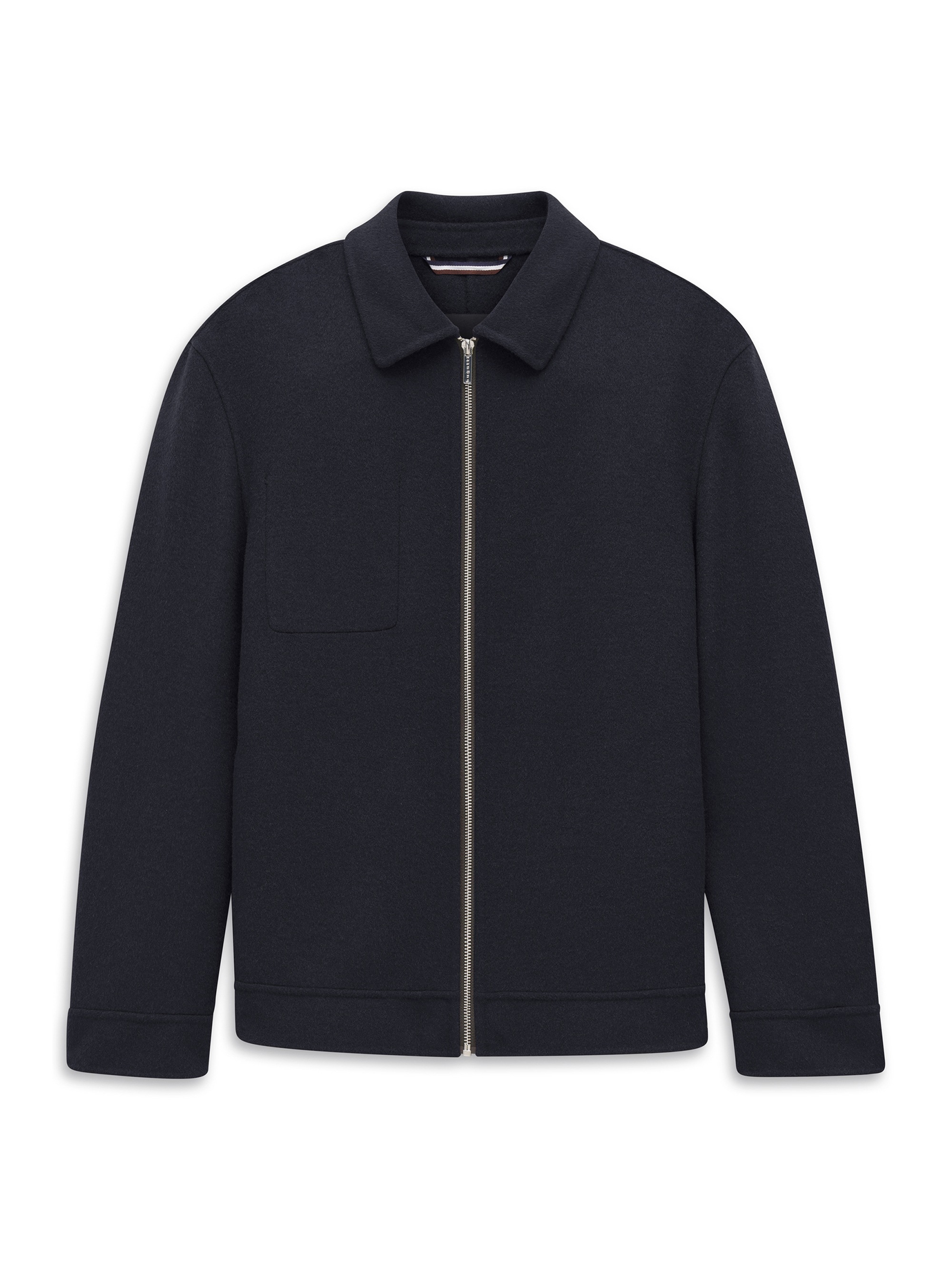 bugatti Blouson »Regular Fit« ohne Kapuze Regular Fit Wolle Handmade Umlegekragen