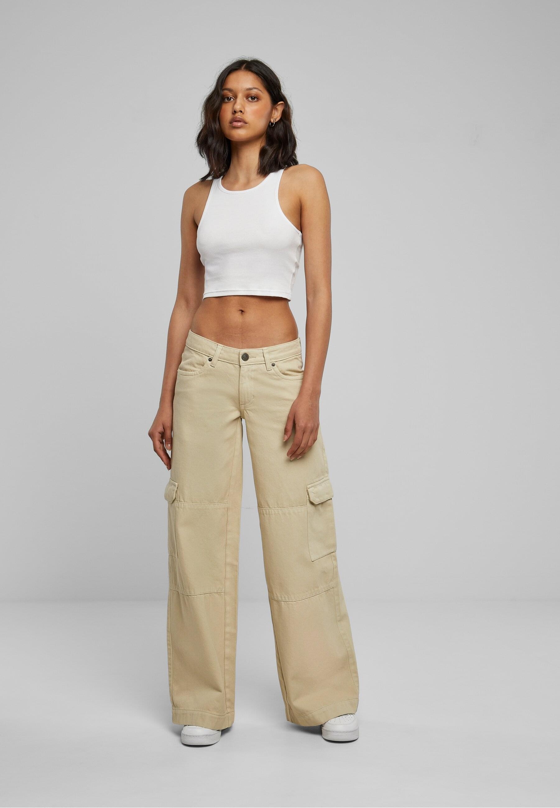 URBAN CLASSICS Muskelshirt »Urban Classics Damen Ladies Cropped Rib Top«, (1 tlg.)
