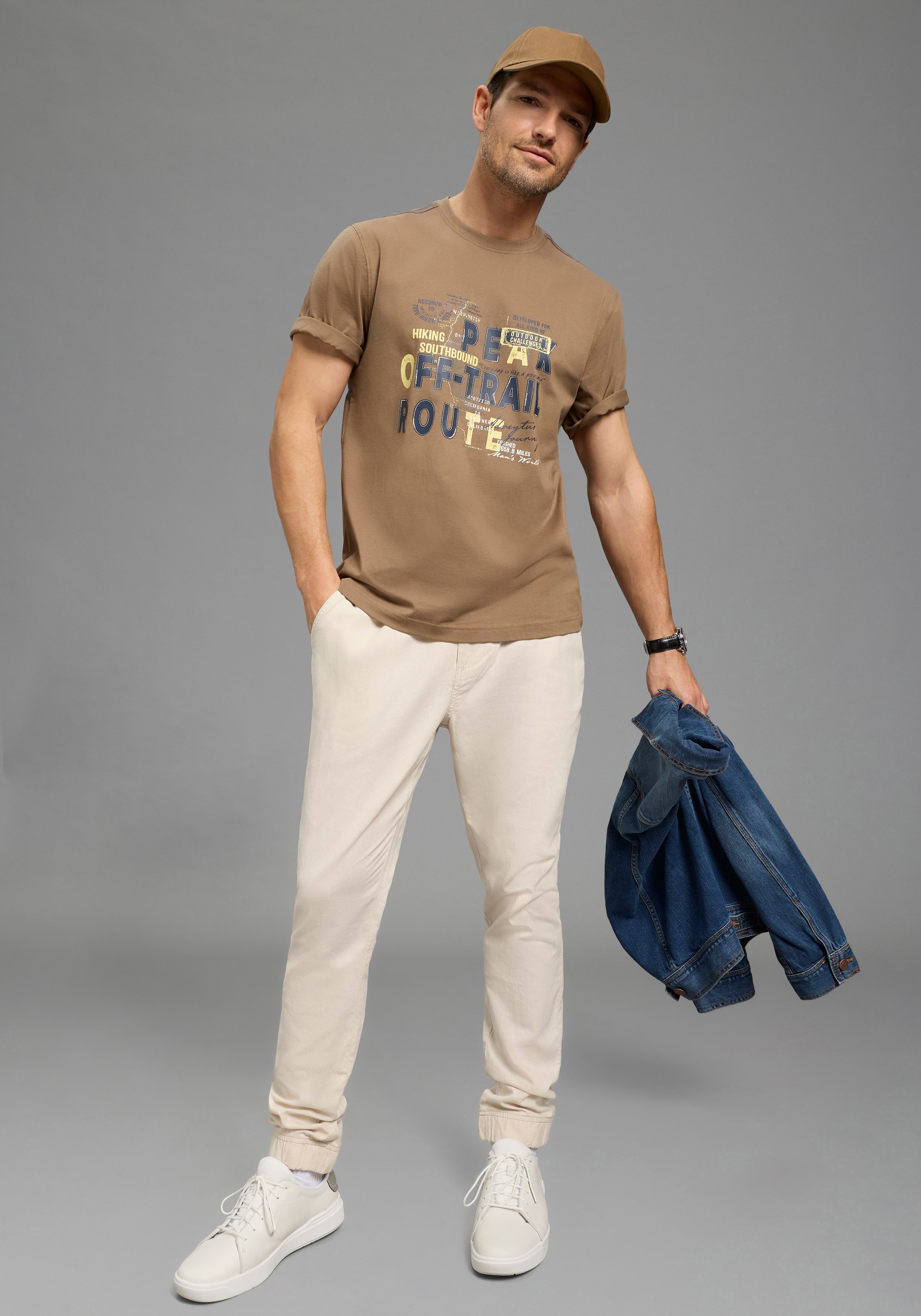Man's World Rundhalsshirt »Neue Kollektion!« normale Passform, kurzarm, mit Rundhalsausschnitt, mit Print