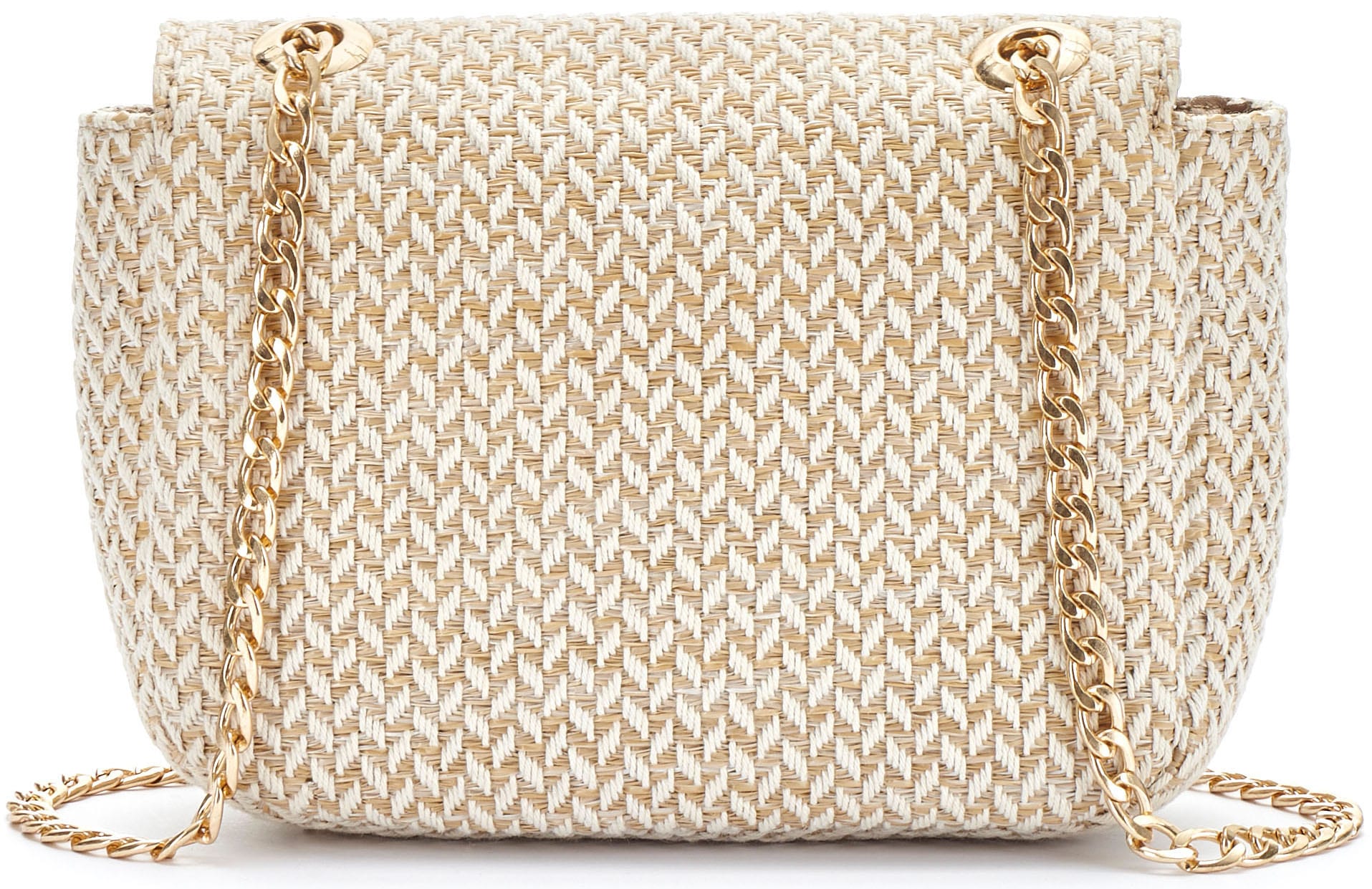 Vivance Umhängetasche »Minibag«, Handtasche, Henkeltasche, Bast-Optik, Crossbody Bag VEGAN