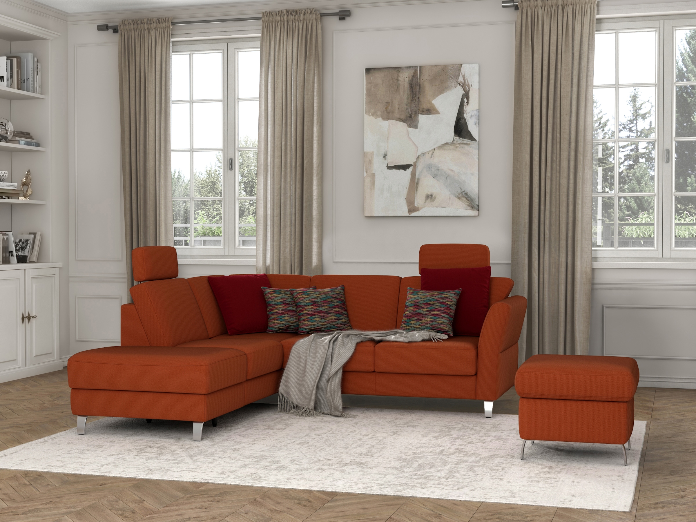 sit&more Stauraumhocker »Visby« auch erhältlich in dem mit Wasser zu reinigendem "Soft clean" Bezug