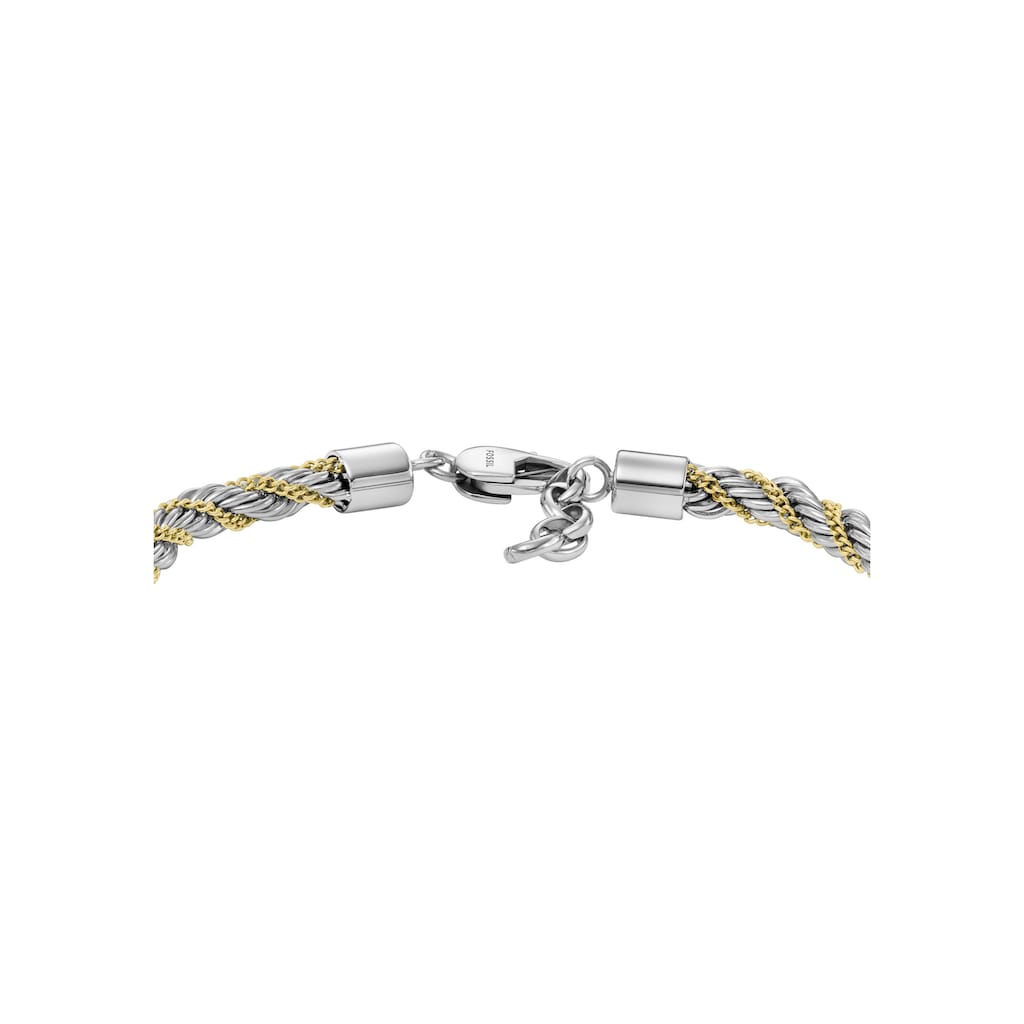 Fossil Edelstahlarmband »JEWELRY BOLD CHAINS TWO-TONE, JF04607998«