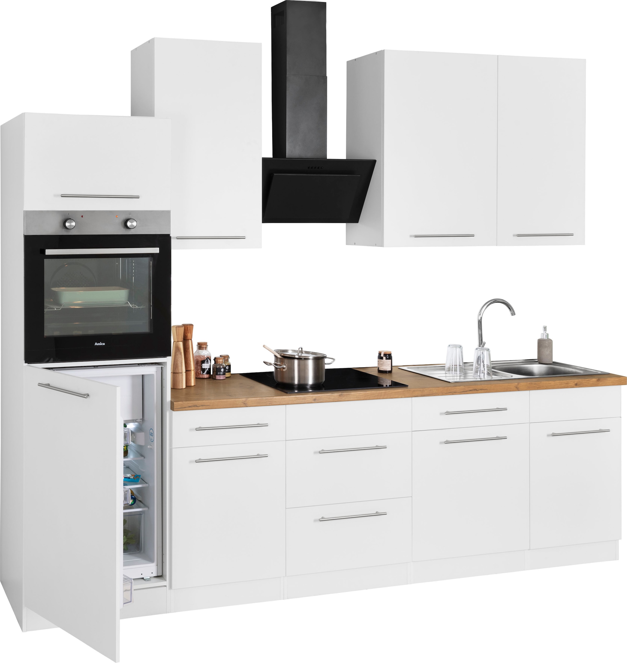 wiho Küchen Küchenzeile »Unna« ohne E-Geräte, Breite 280 cm