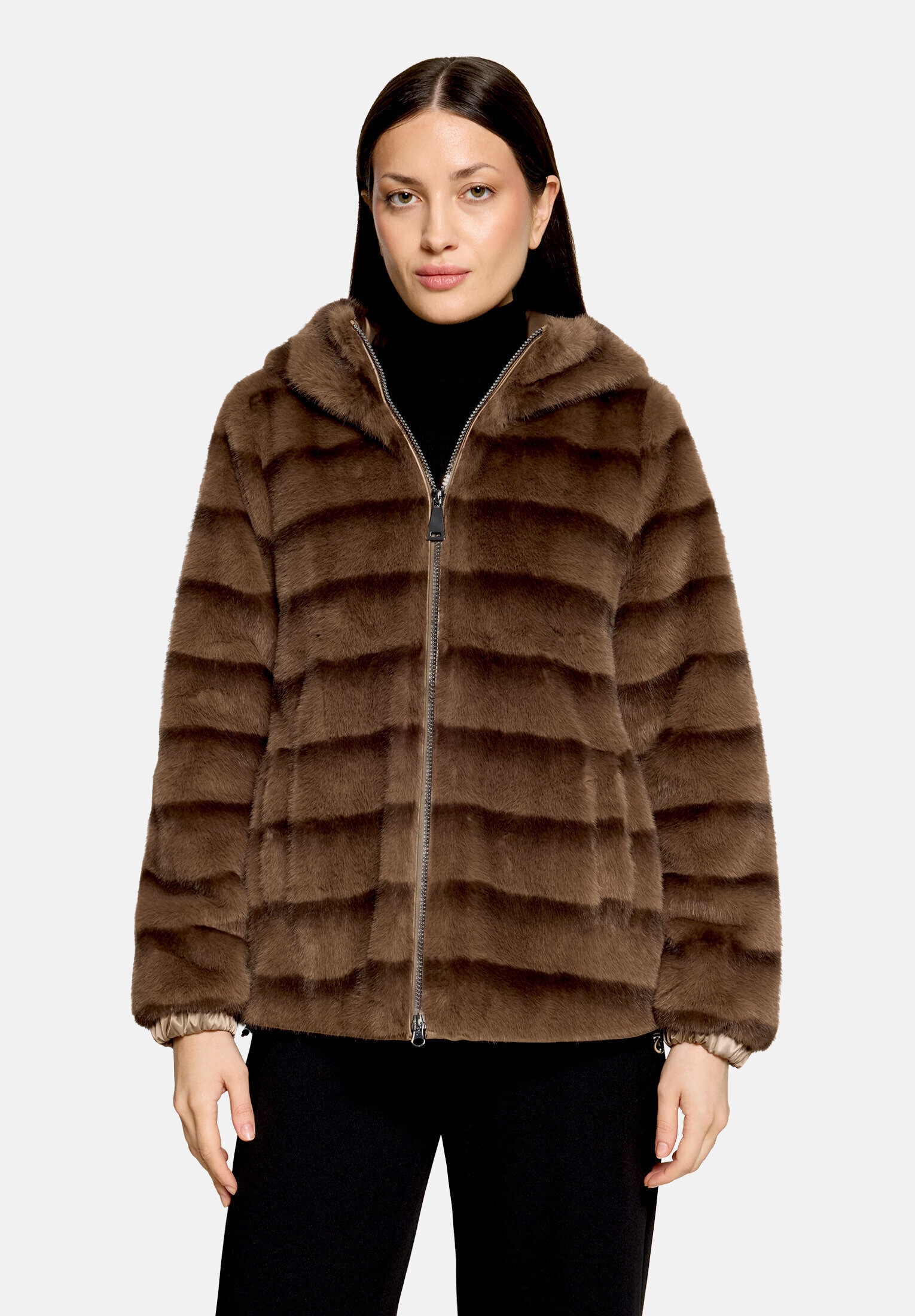 Betty Barclay Plüschjacke »Damen mit Kapuze« mit Kapuze