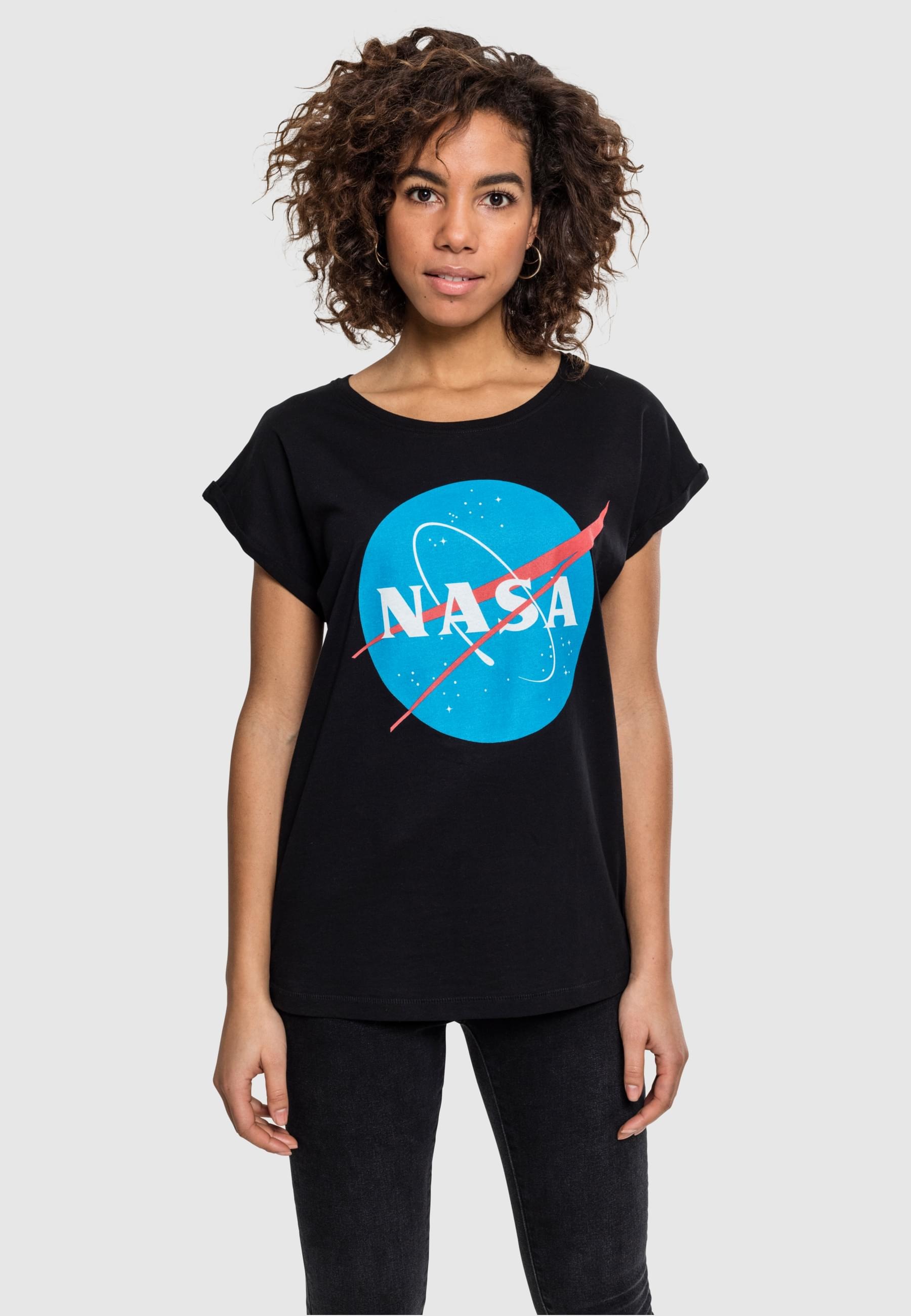 MisterTee T-Shirt »MisterTee Damen Ladies NASA Insignia Tee«, (1 tlg.)