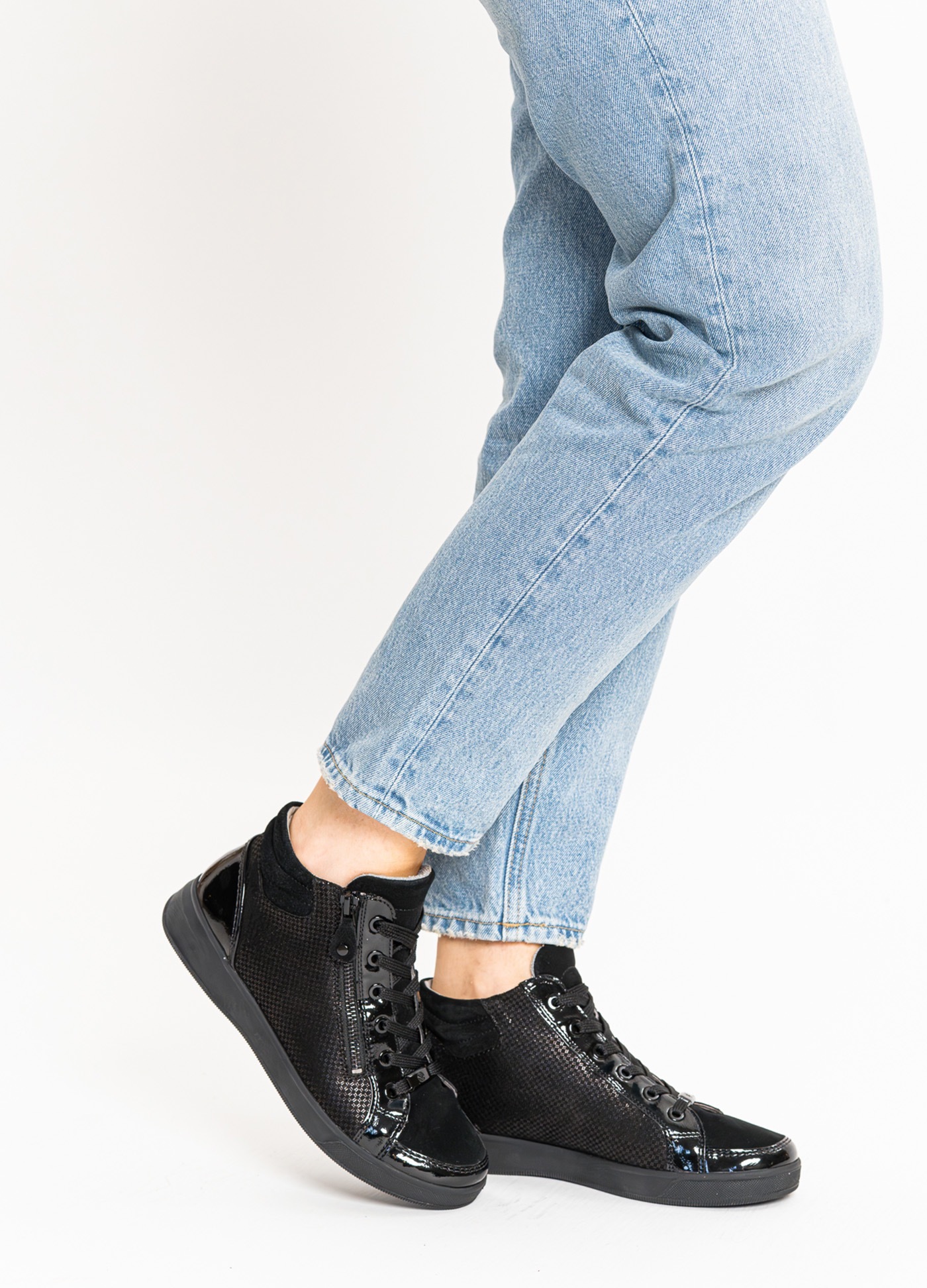 Ara Sneakerboots »ROM«, Hightop Sneaker, Schnürboots in Bequemweite G (= weit)