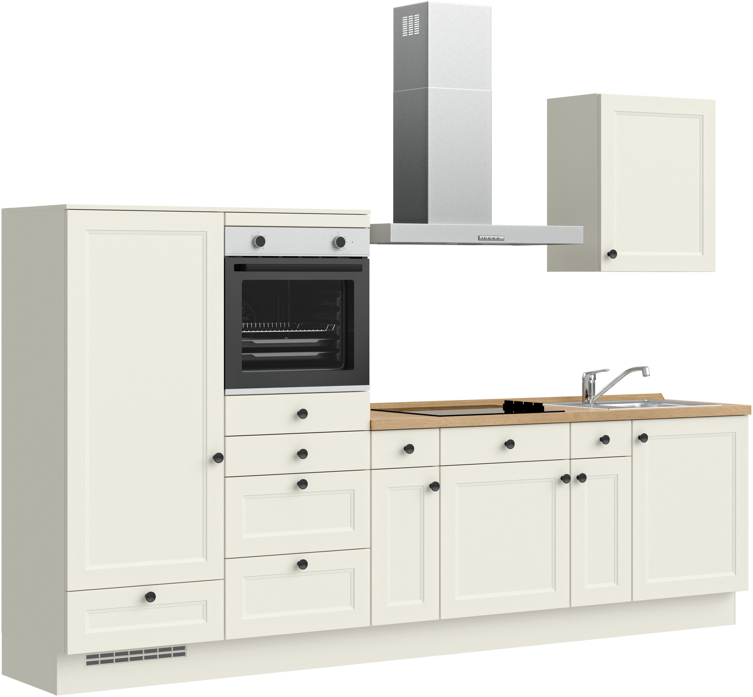nobilia® Küchenzeile »"Cascada I"«, vormontiert, Ausrichtung wählbar, Breite 300 cm, wahlw. mit E-Geräten