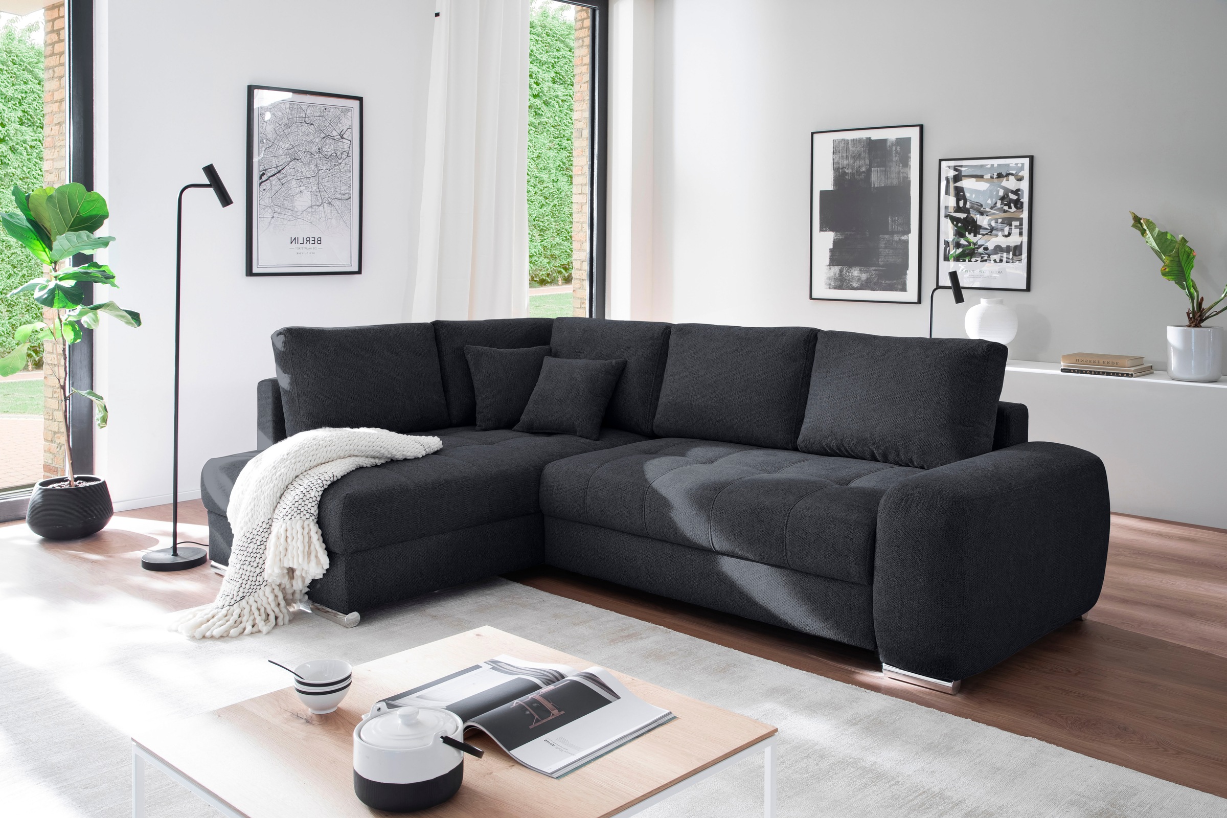 Mr. Couch Ecksofa "Mykonos, L-Form, Dauerschläfer" mit DuraSpring-Taschenfe günstig online kaufen
