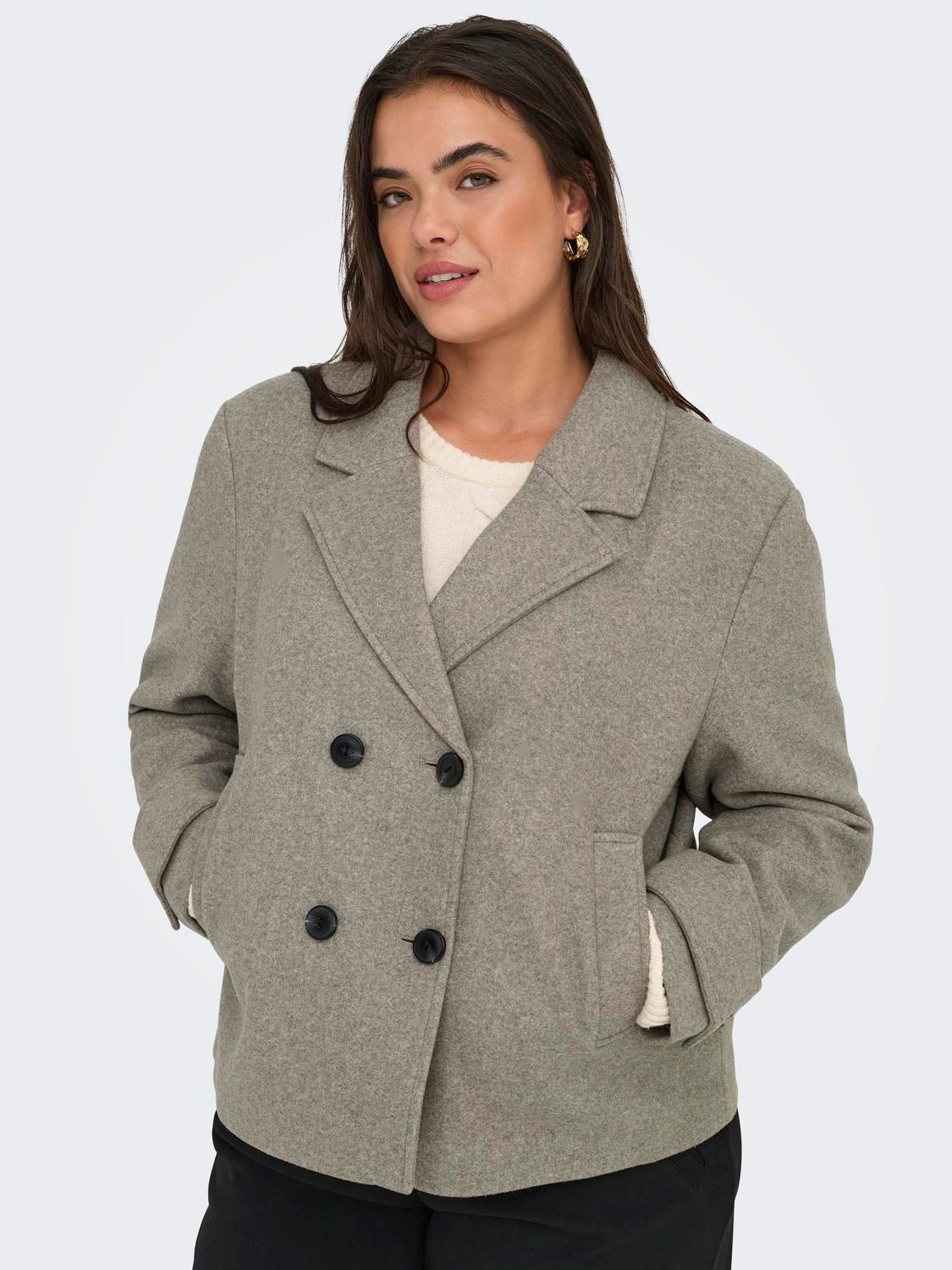 ONLY CARMAKOMA Kurzjacke "CARFREJA LIFE SHORT DB JACKET OTW NOOS" günstig online kaufen
