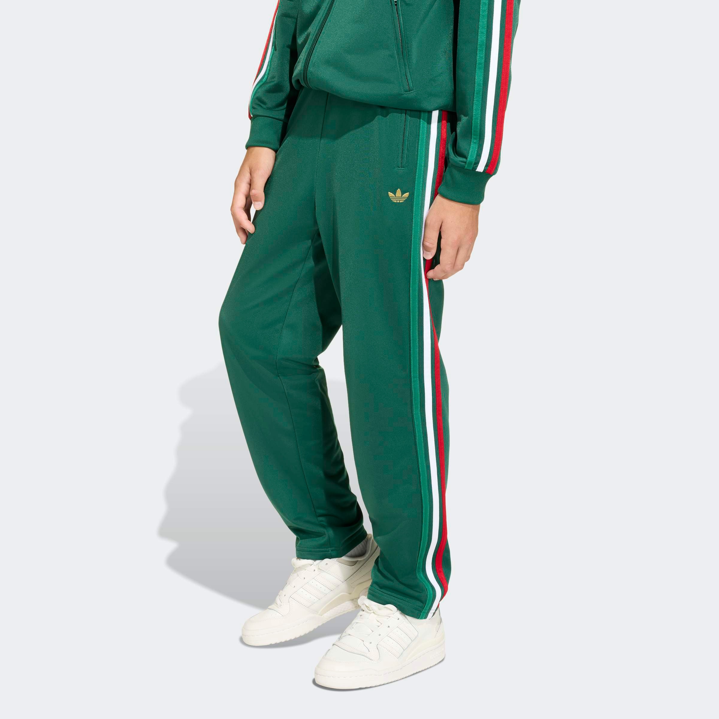 Mädchen Sporthose "FIREBIRD", grün, Gr. 176, ADIDAS ORIGINALS, Obermaterial: 100% Polyester, Hosen