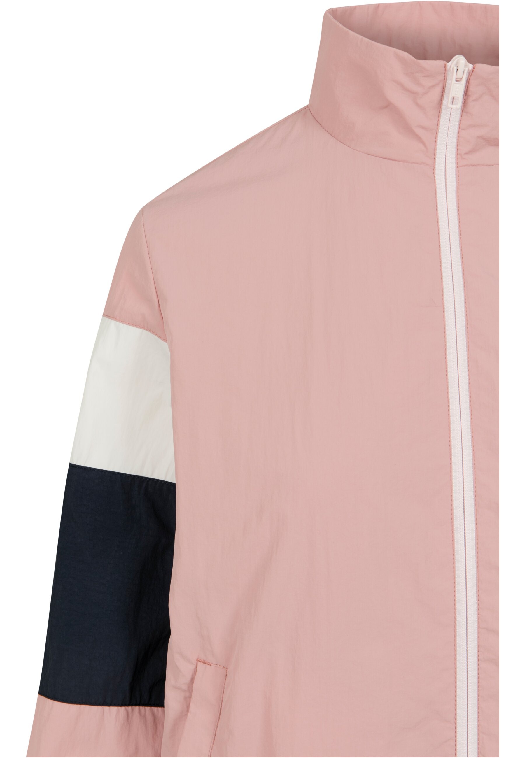 URBAN CLASSICS Allwetterjacke »Urban Classics Damen Ladies 3-Tone Crinkle Track Jacket«, (1 St.), ohne Kapuze