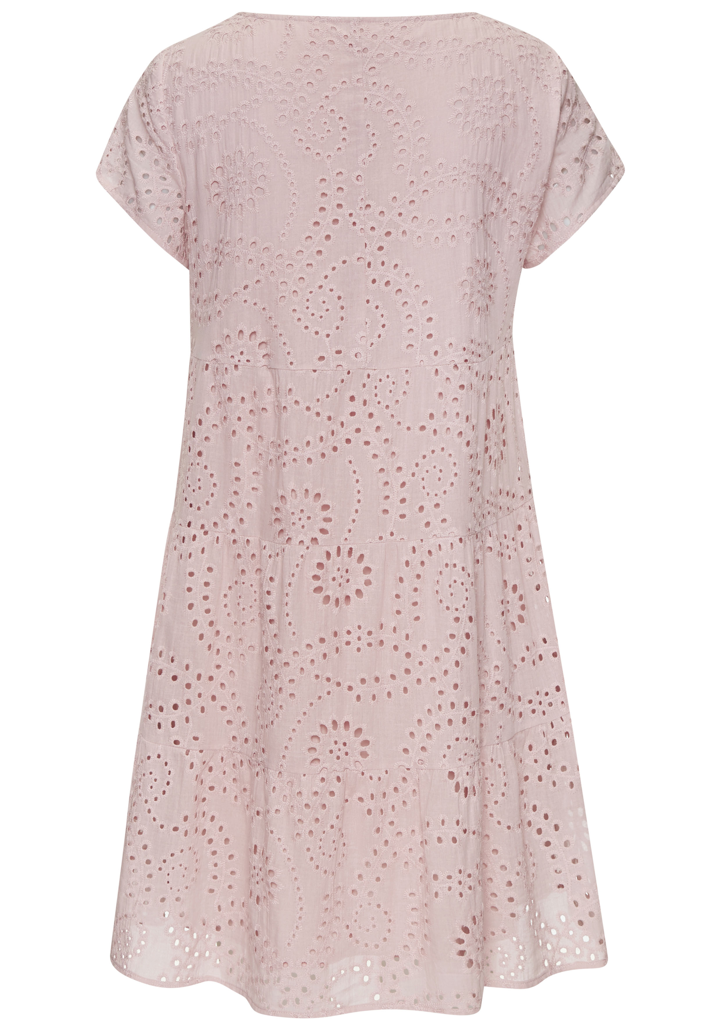 Thumbnail - Buffalo Spitzenkleid kurzes Sommerkleid aus Lochstickerei, Eyelet