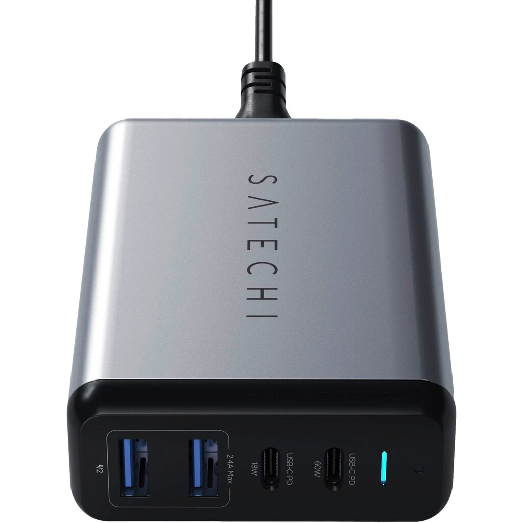 Satechi USB-Ladegerät »75W Dual Type-C PD Travel Charger«, (1 St.)