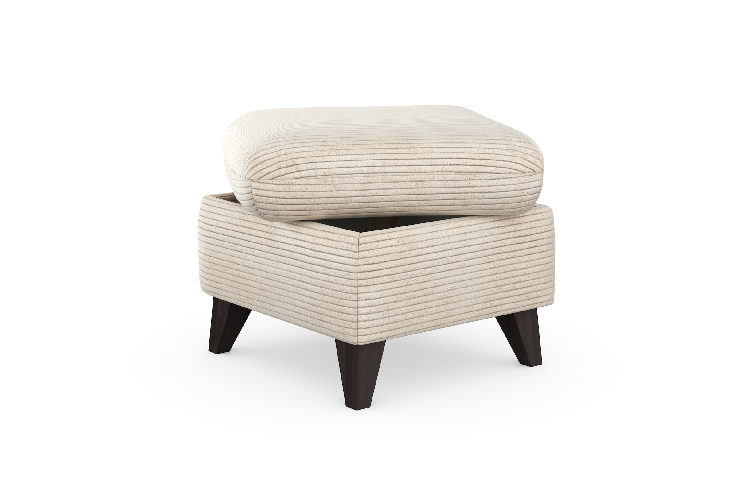 Home affaire Polsterhocker »Trelleborg« Cord-Bezug, mit Staufach, inkl. Federkern-Polsterung