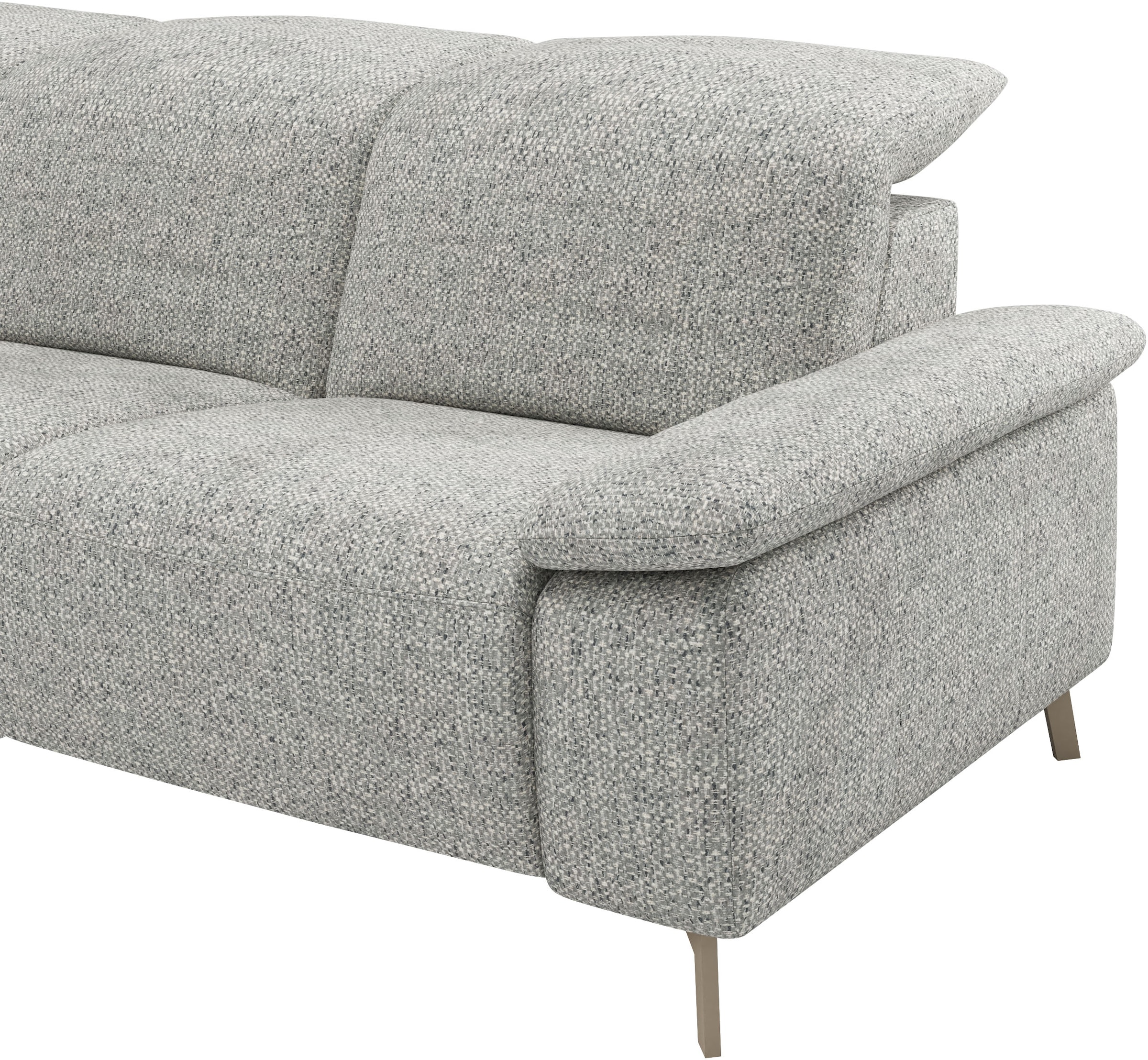 Musterring Ecksofa »MR 370, intelligenter Komfort im modernen Design« Optionale Relaxfunktion, flexible Kopfteile & klappbare Armlehnen