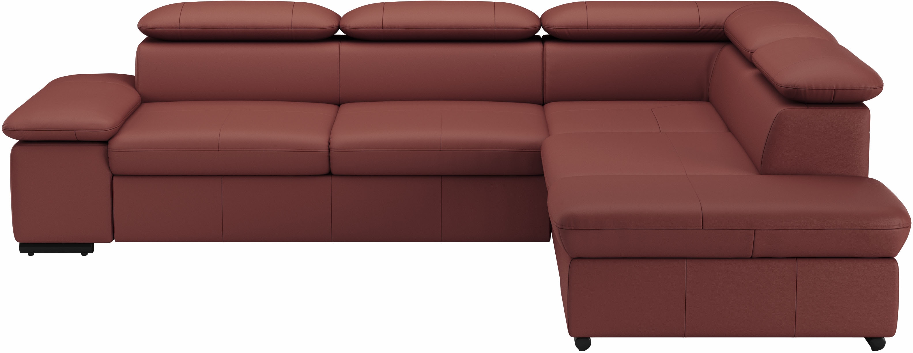 sit&more Ecksofa "Alcudia L-Form, B: 272 cm, Arm- und Kopfteilverstellung, Eckcouch" mit Schlaffunktion, Komfortsitz