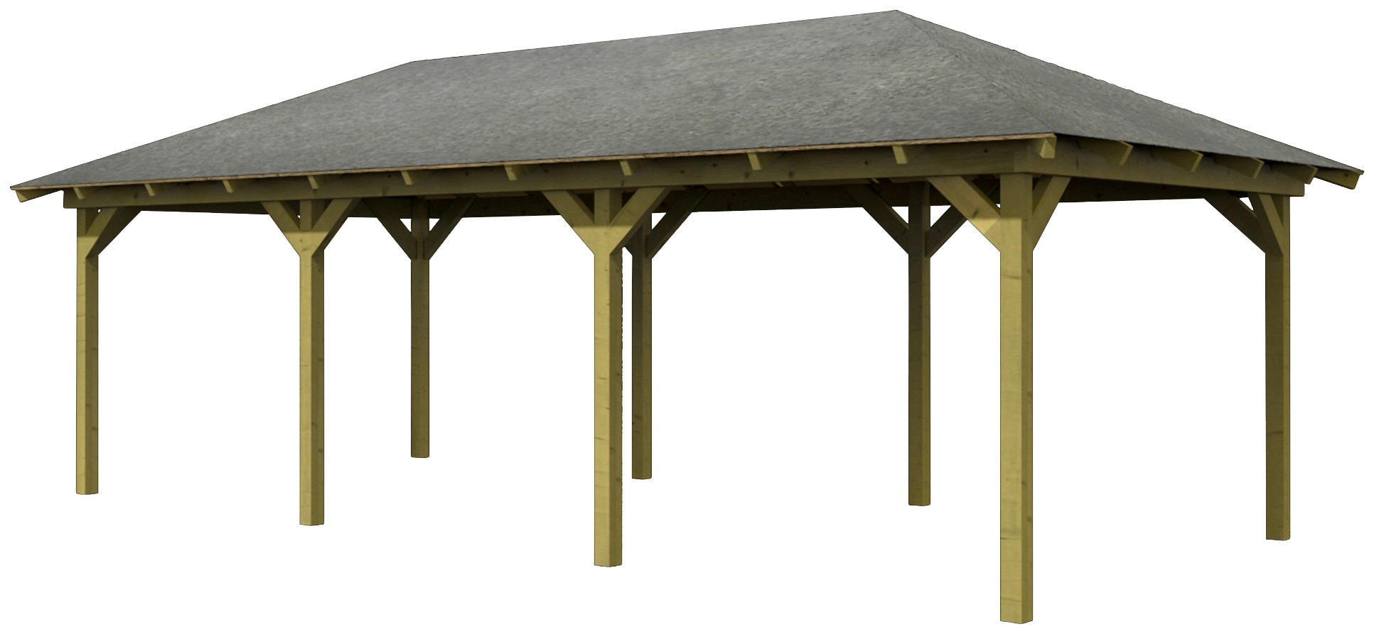 Karibu Pavillon "Mailand 2", BxT: 345x695 cm günstig online kaufen