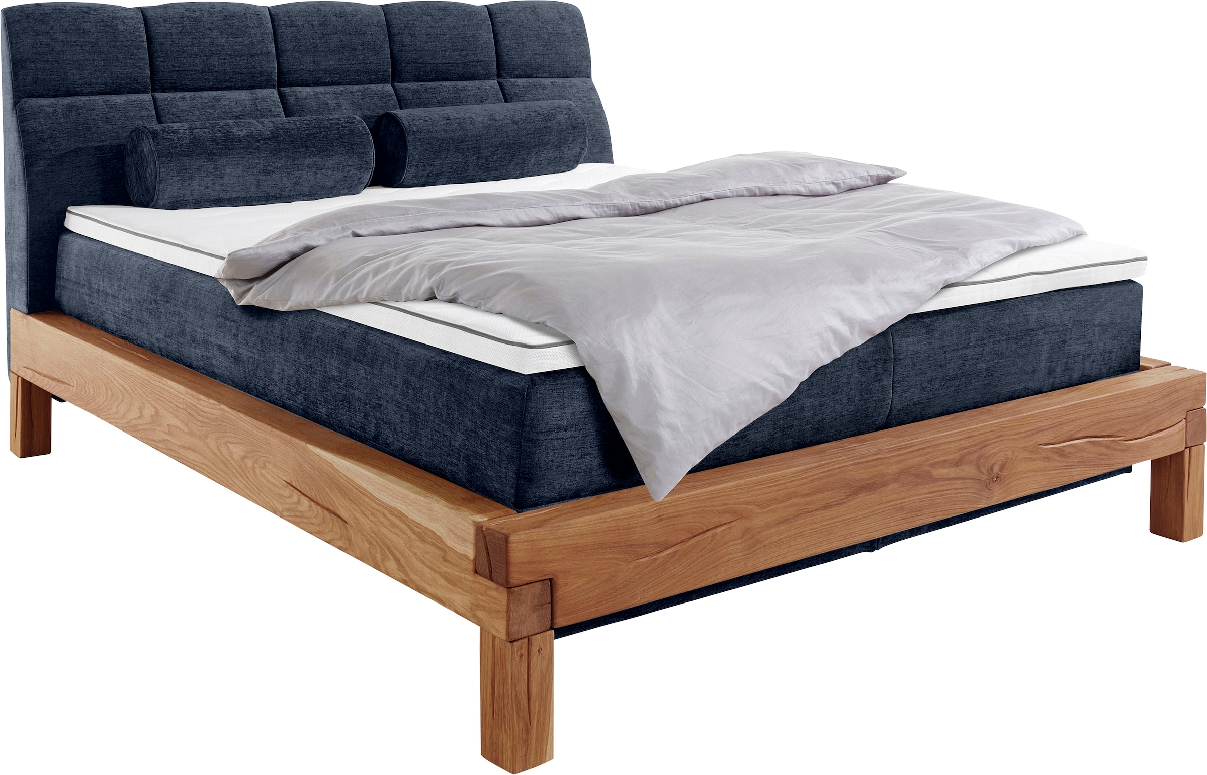 Home affaire Boxspringbett »Villads« Liegefläche: 160/200 cm aus Balkeneiche, Inside-Boxspring-Unterbau