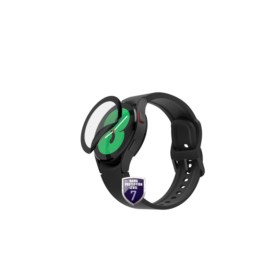 Hama Displayschutzglas »Displayschutz für Samsung Galaxy Watch 4, Samsung Galaxy Watch 5 40 mm«, für Samsung Galaxy Watch 4-Samsung Galaxy Watch 5, Schutzglas, Schutzfolie, langlebig, unzerbrechlich