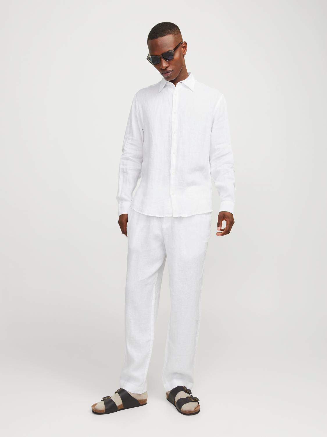 Jack & Jones Chinohose »JPSTKARL LAWRENCE LINEN CHINO SN«