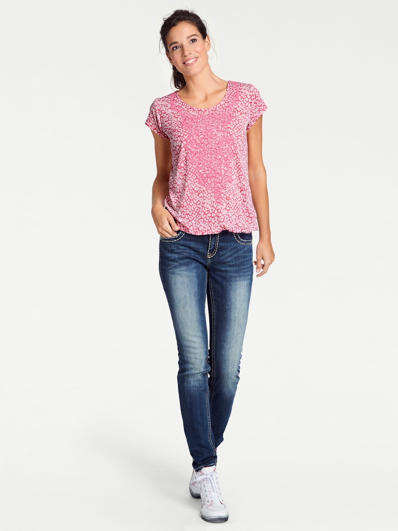 LINEA TESINI by heine Rundhalsshirt "Rundhals-Shirt" 1 Stk. günstig online kaufen