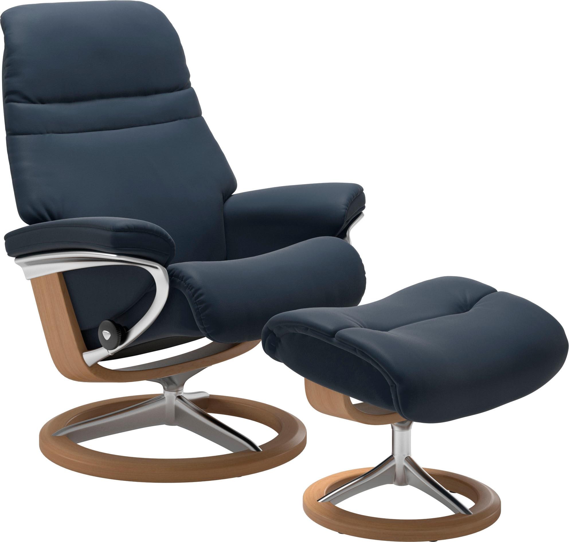 Stressless Relaxsessel "Sunrise" Relaxsessel mit Hocker, mit Signature Base, Größe S, Gestell Eiche