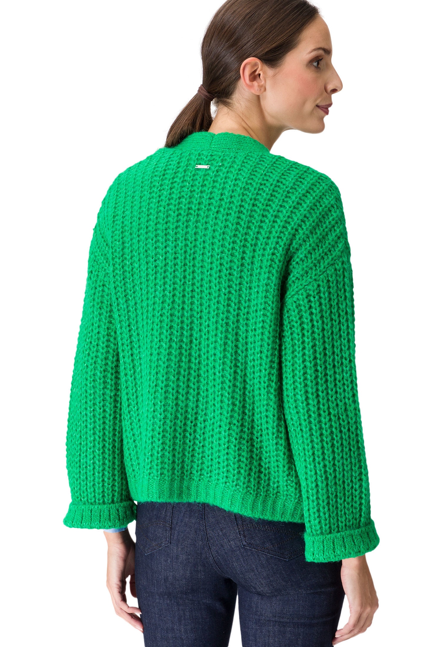 Zero Strickjacke »zero Strickjacke offener Style«, Plain/ohne Details