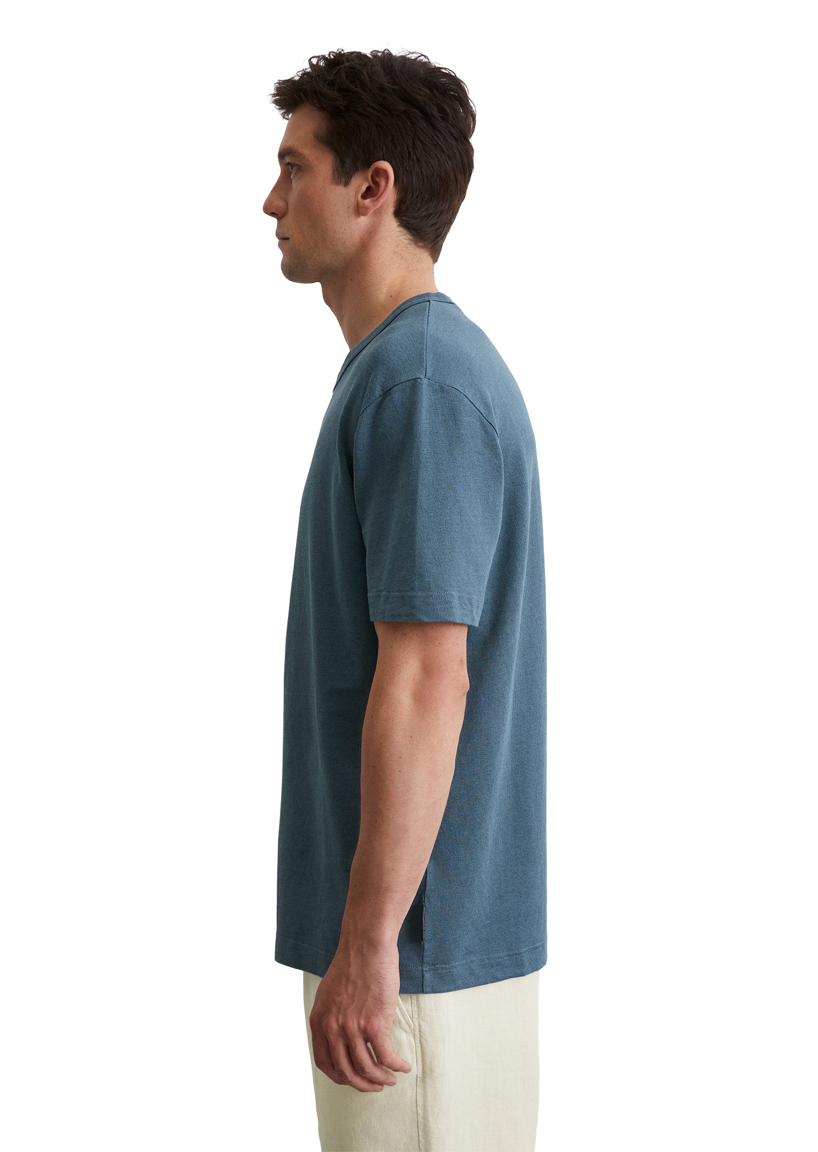 Marc O'Polo T-Shirt »aus Leinen mit Bio-Baumwolle«
