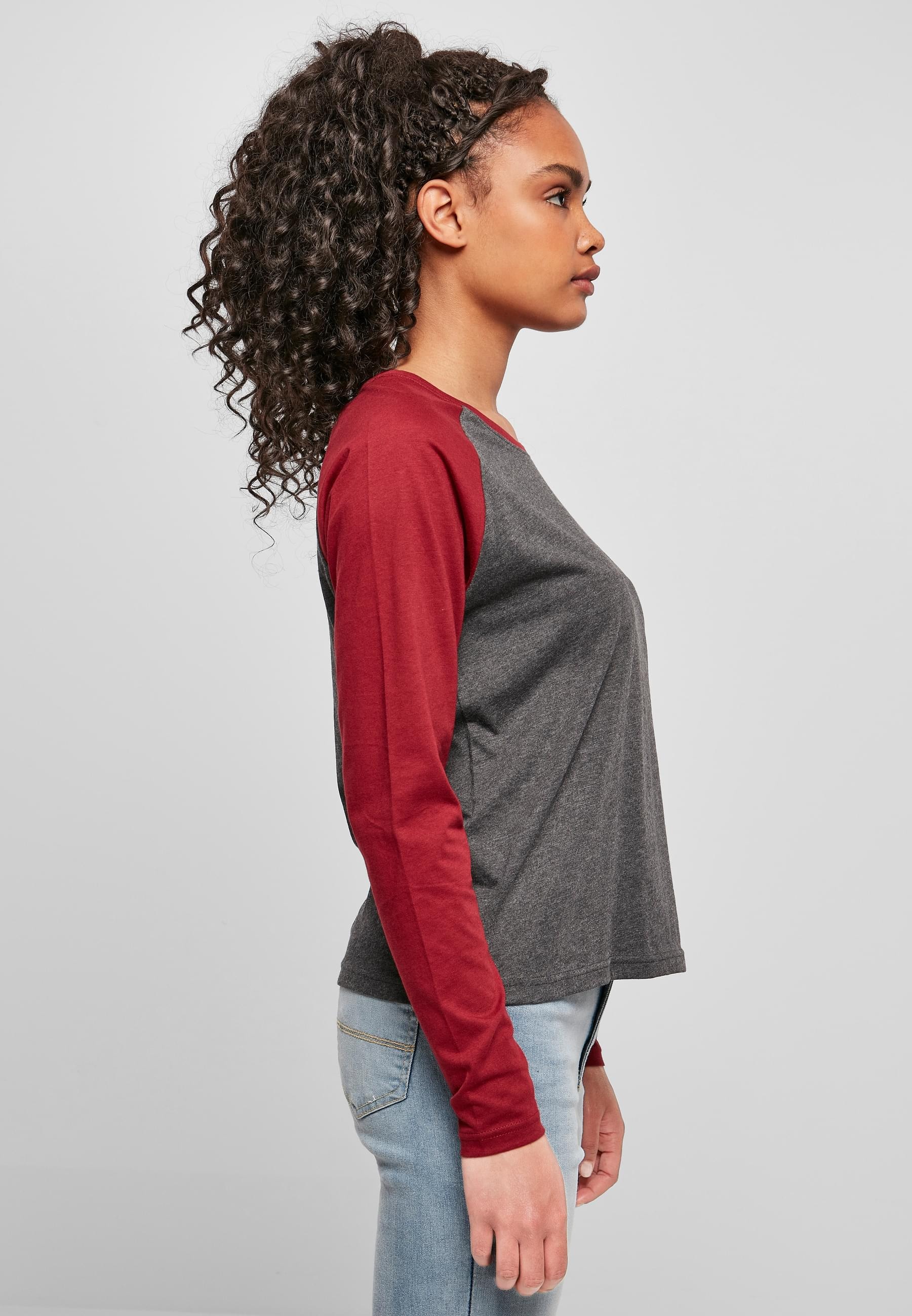 URBAN CLASSICS Langarmshirt »Urban Classics Damen Ladies Contrast Raglan Longsleeve«, (1 tlg.)