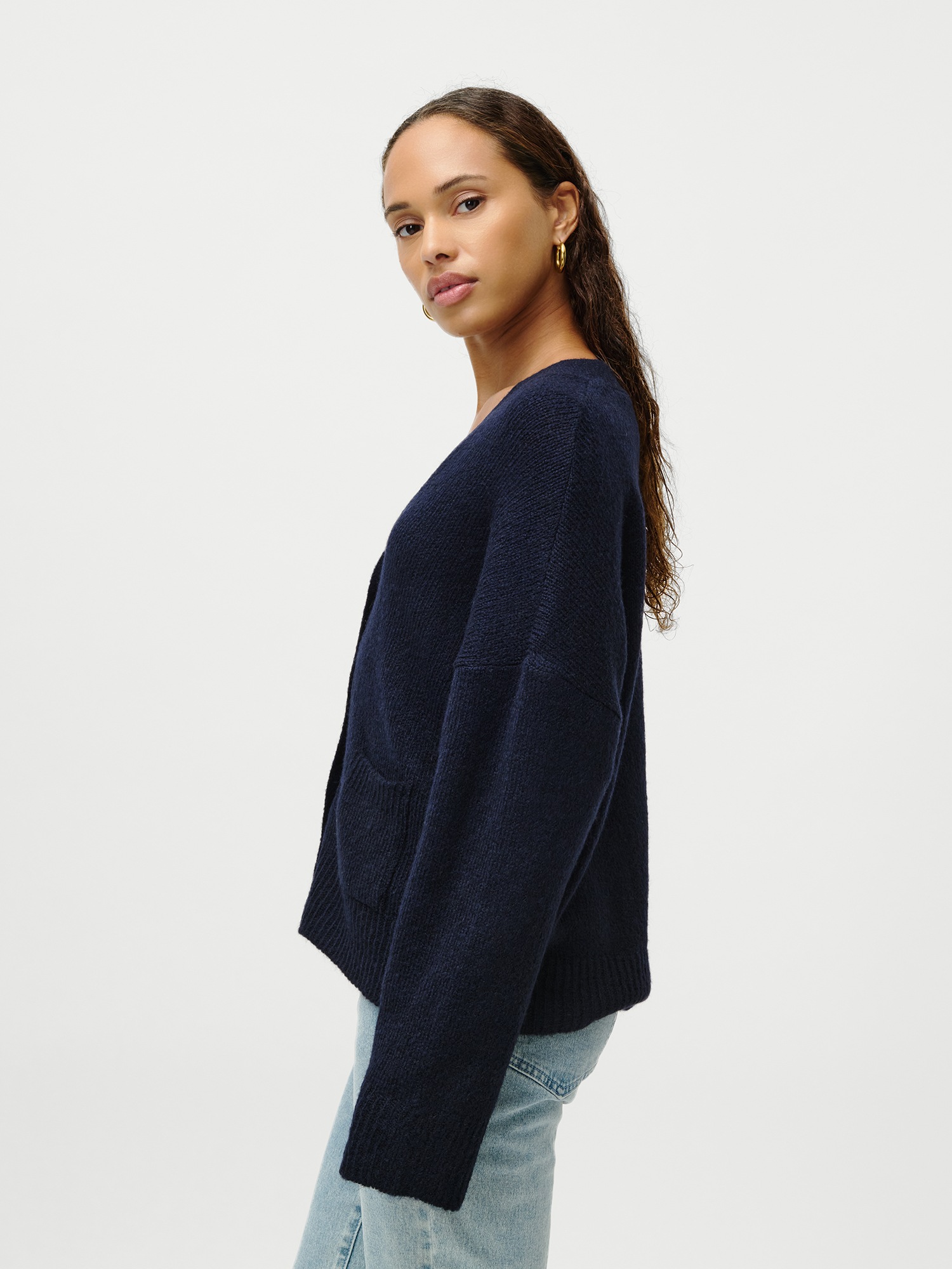 Thumbnail - LeGer Strickjacke "Hanne, LeGer by Lena Gercke" Regular fit mit V-Ausschnitt