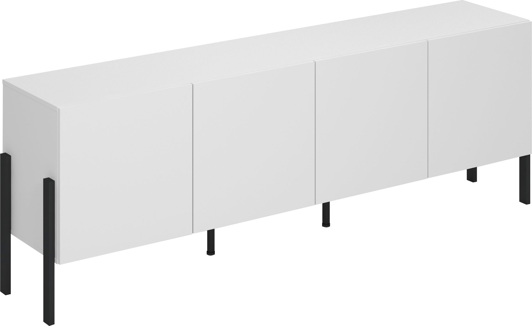 INOSIGN Kommode "Jukon,Breite 200 cm, moderne grifflose Kommode,4 Türen", Sideboard, Anrichte viel Stauraum, push-to-ope